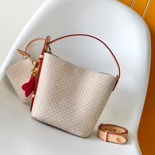 LV M15130 All In BB 16cm Sand Color Romance Pattern Cowhide GHW mysite