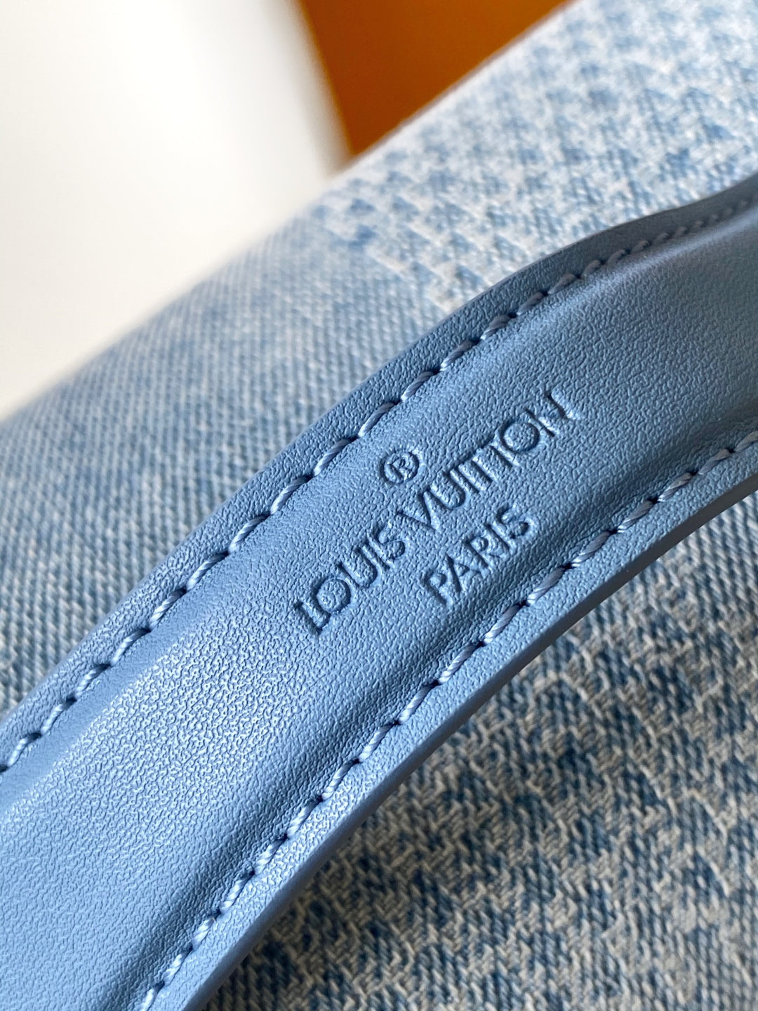 LV  Rush Bumbag Denim Blue Cotton 3D Effect Damier Denim Pattern mysite