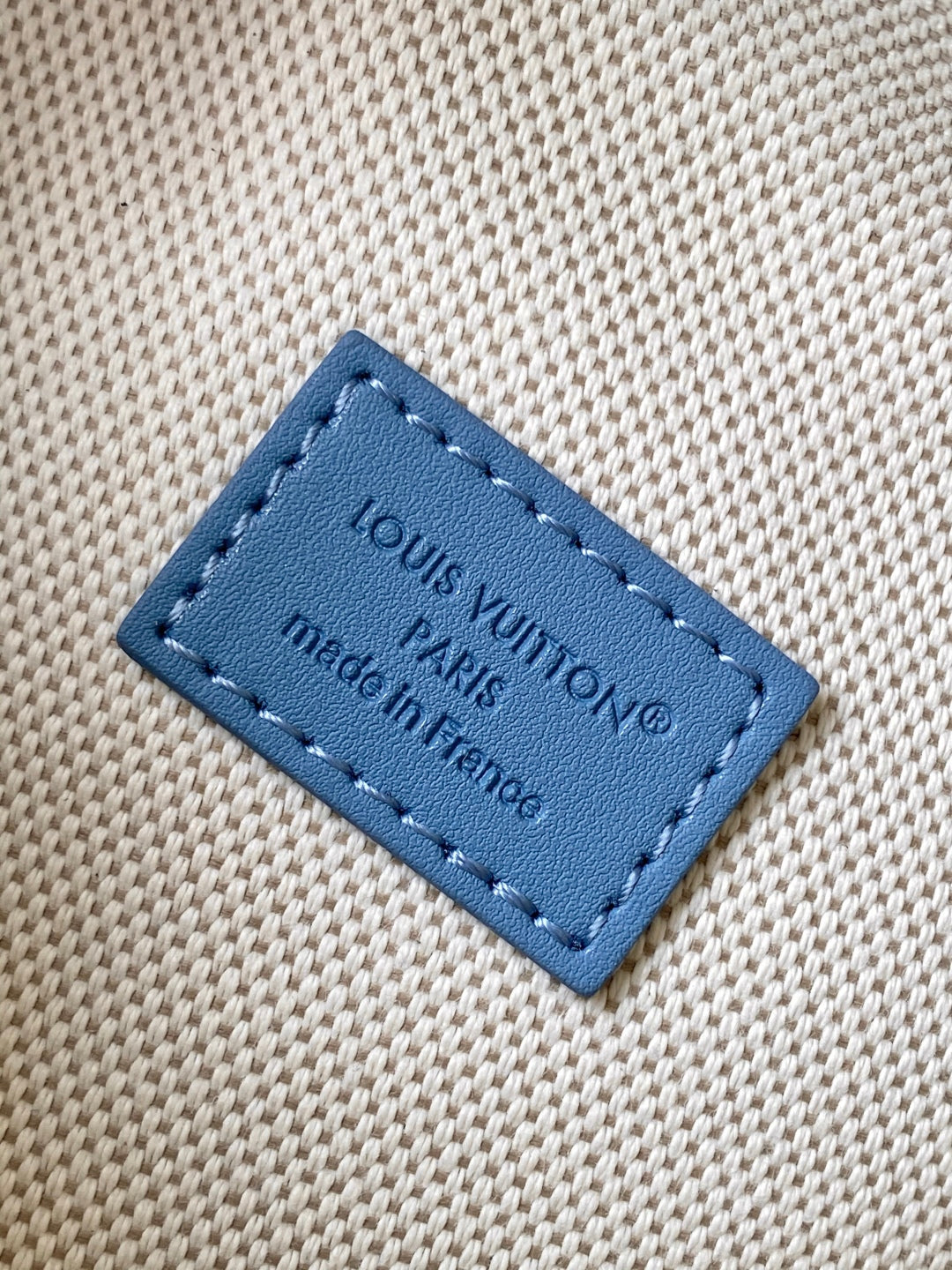 LV  Rush Bumbag Denim Blue Cotton 3D Effect Damier Denim Pattern mysite