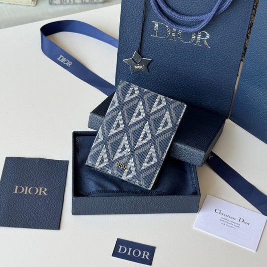 CD Diamond Saddle Passport Blue Beige Cowhide mysite