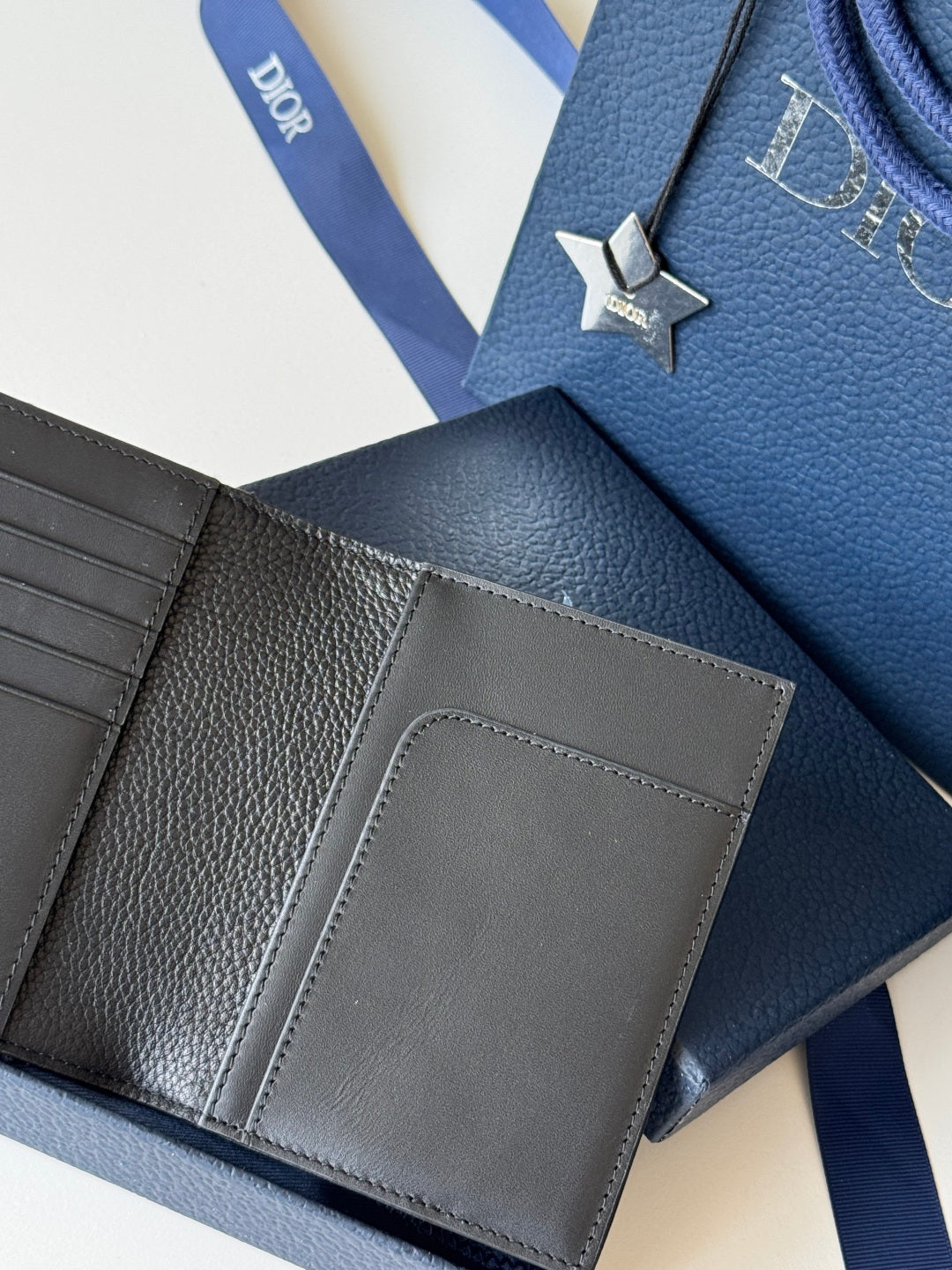 CD Saddle Passport Black Jacquard Cowhide