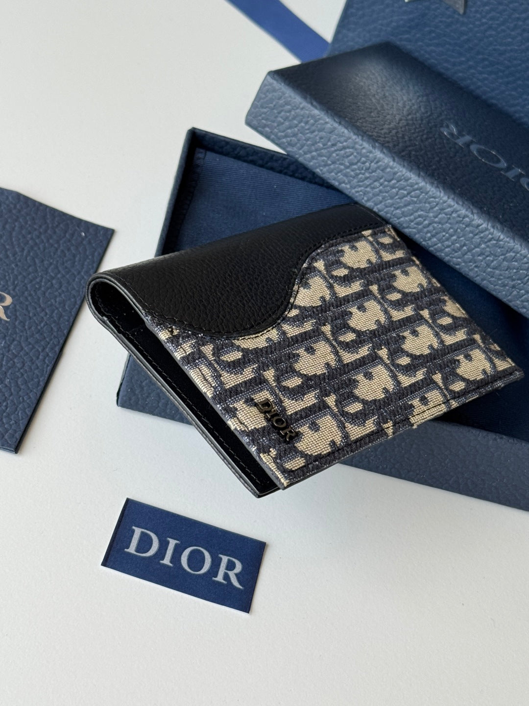 CD Saddle Passport Beige Black Jacquard Cowhide mysite