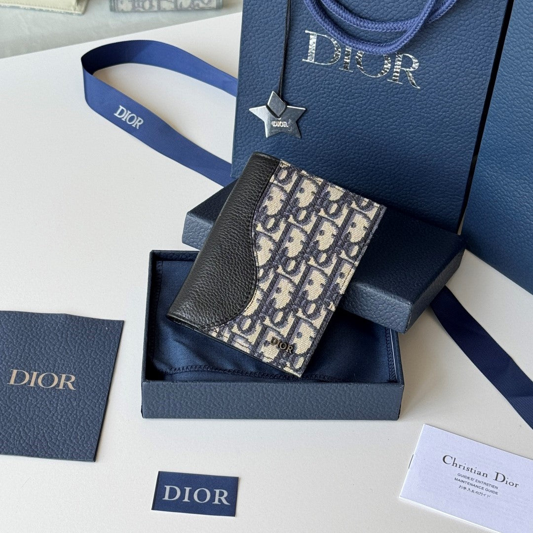 CD Saddle Passport Beige Black Jacquard Cowhide mysite