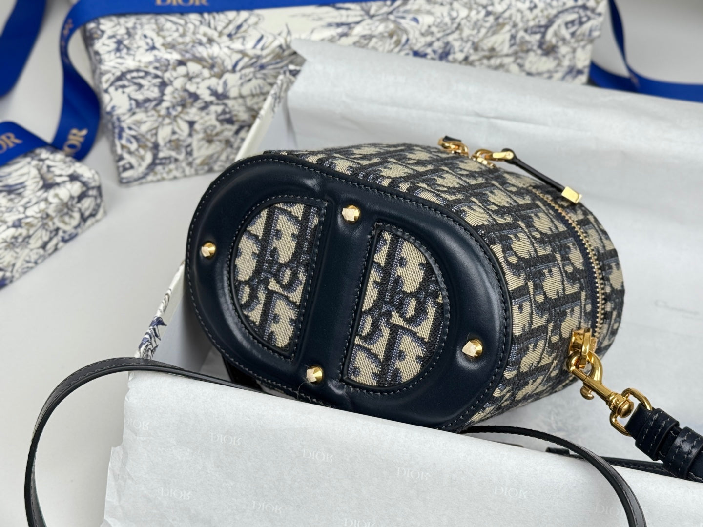 CD  Signature Vanity Case 16cm Blue Jacquard mysite