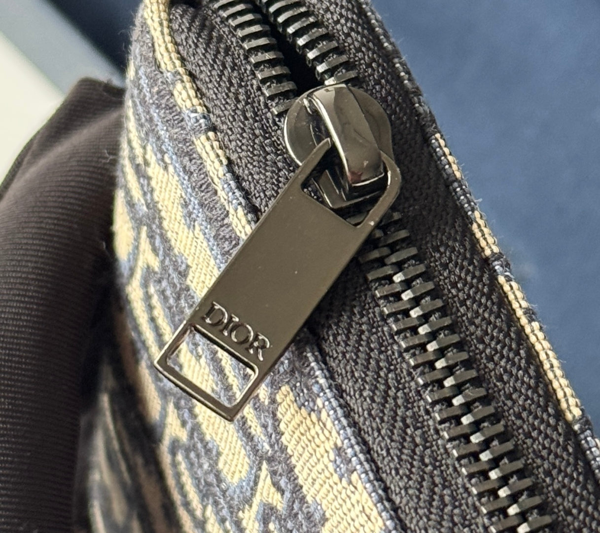 CD Long Zipped Wallet 19.8cm Beige Black Jacquard mysite