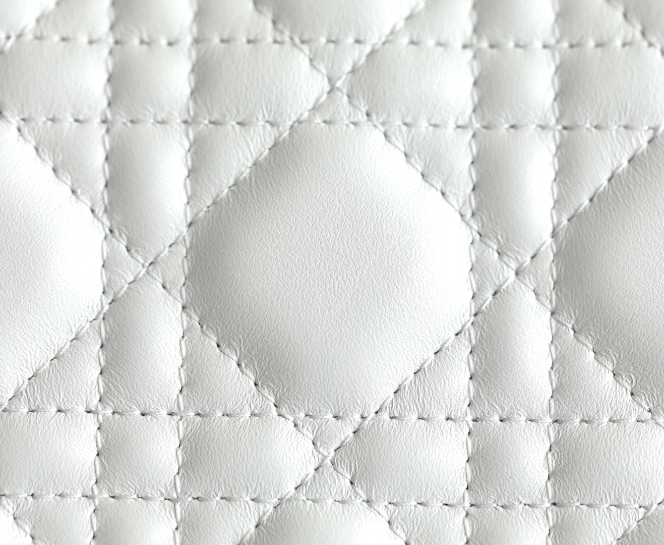 CD Lady Dior 20 Bag White Lambskin mysite