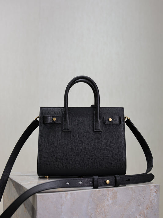 YSL Sac De Jour Nano 22cm Black Grain Cowhide GHW mysite