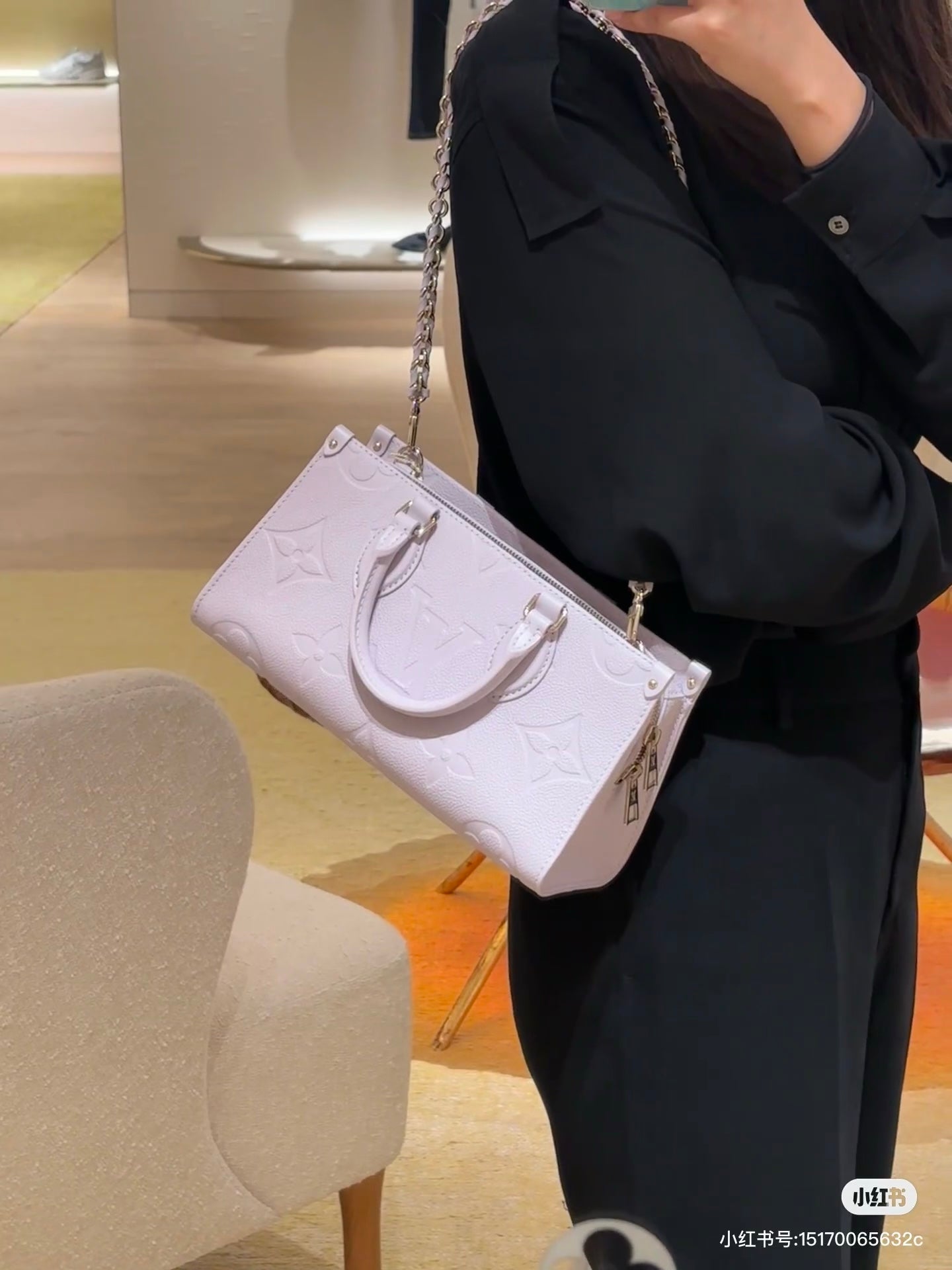 LV OnTheGo East West 25cm Pink Embossed Cowhide GHW mysite