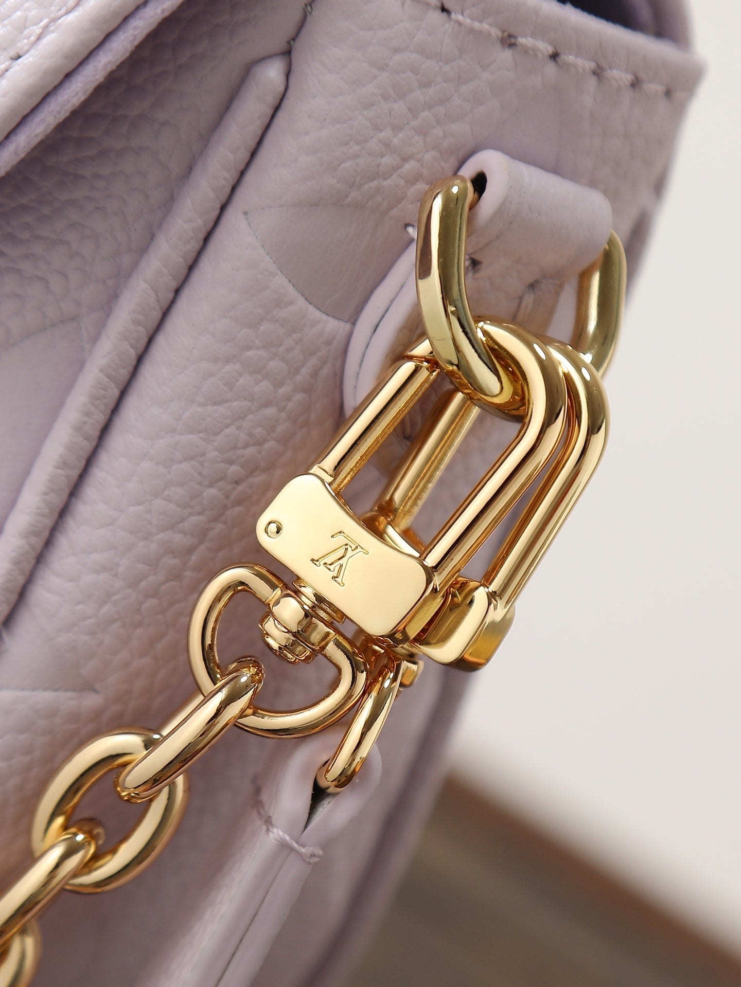 LV Wallet On Chain Ivy 23.5cm Pink Embossed Cowhide GHW mysite