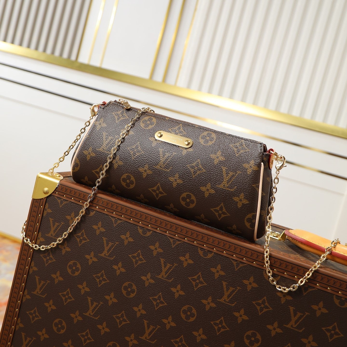 LV Pochette Eva Bag 27cm Monogram Canvas & Cowhide GHW mysite
