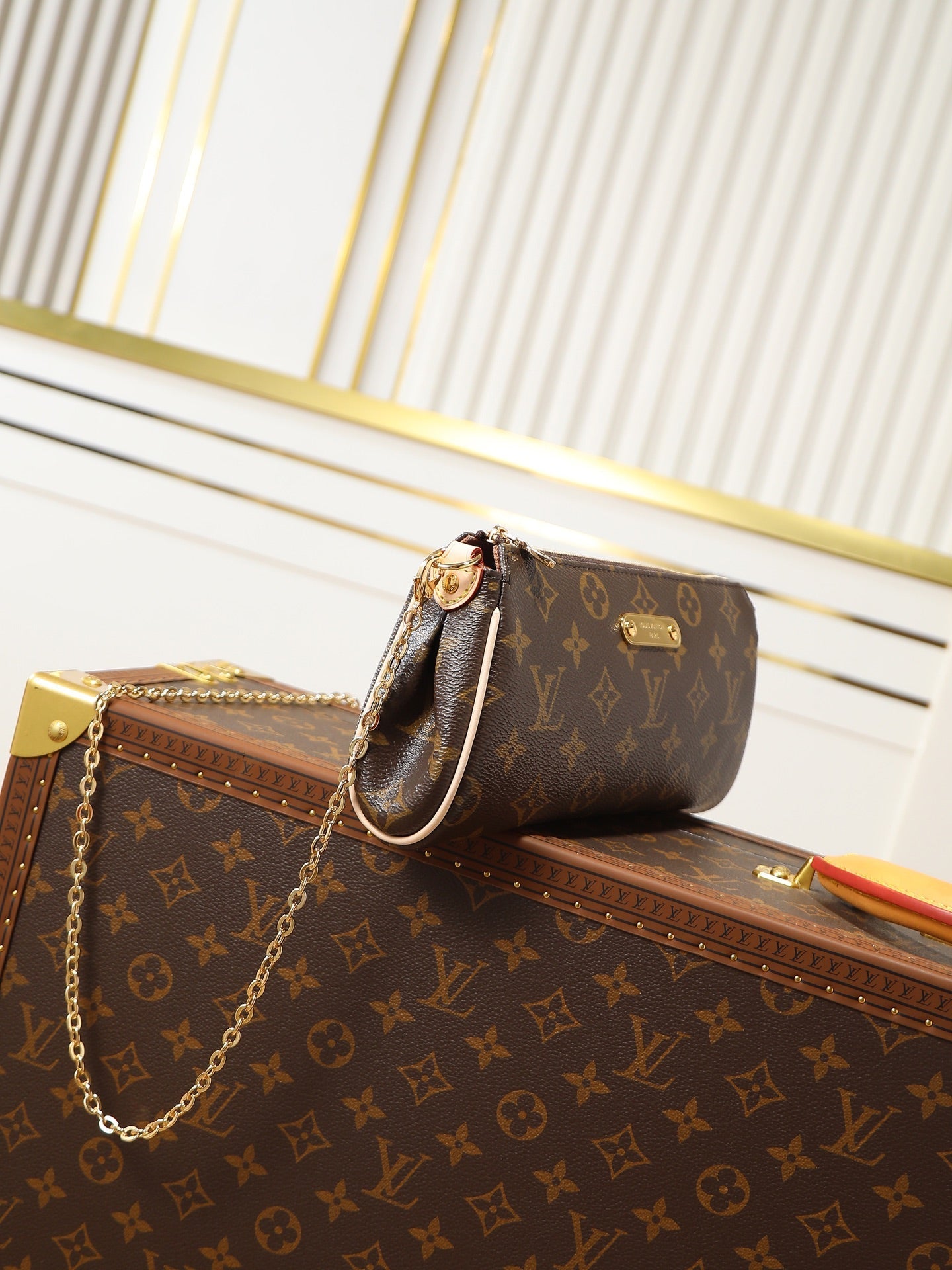 LV Pochette Eva Bag 27cm Monogram Canvas & Cowhide GHW mysite