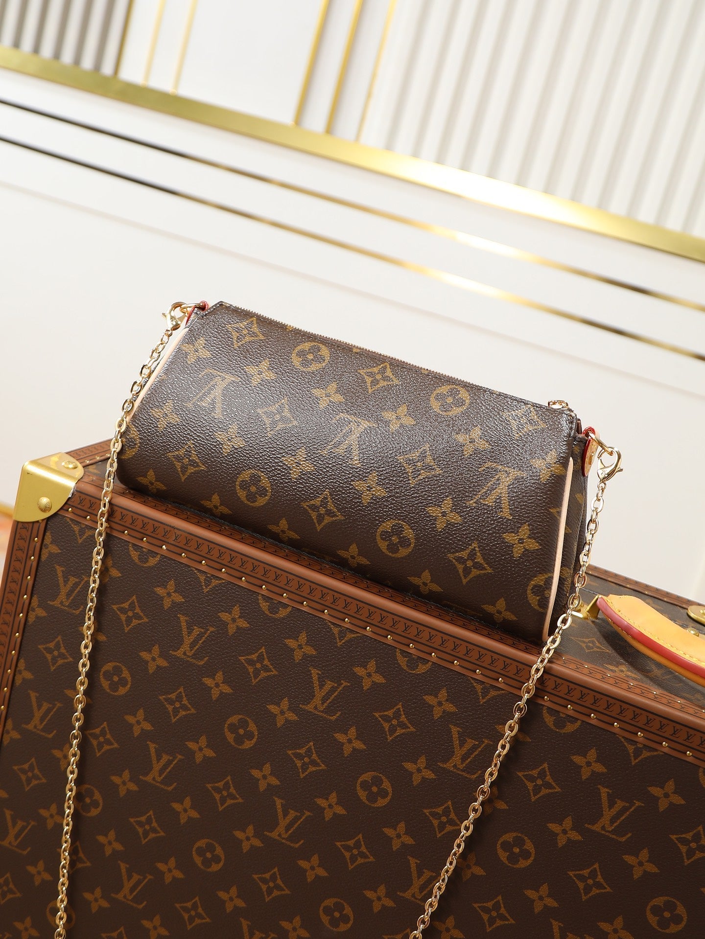 LV Pochette Eva Bag 27cm Monogram Canvas & Cowhide GHW mysite