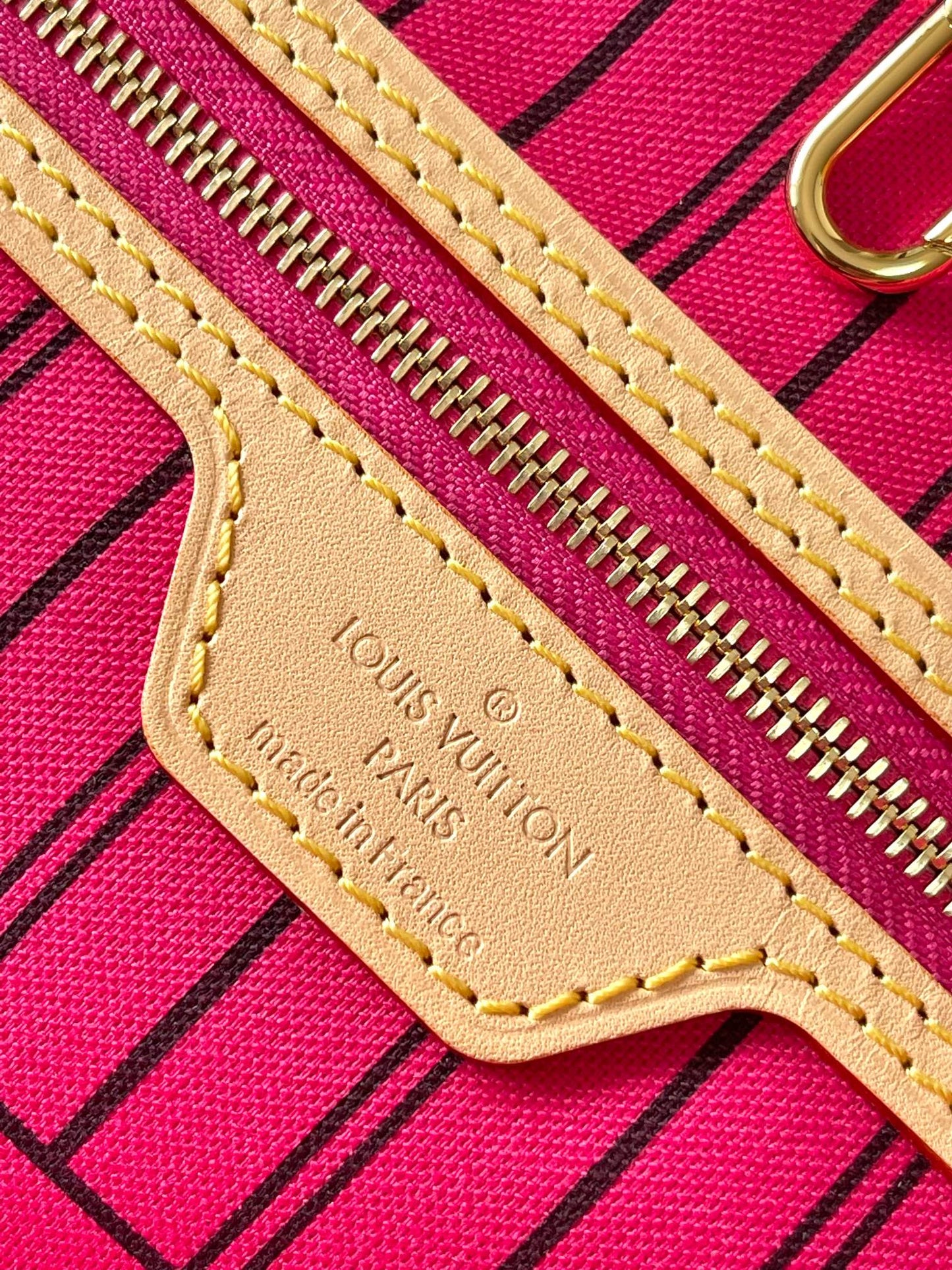 Reversible Neverfull MM 31 Inside Out Dark Pink Handle mysite