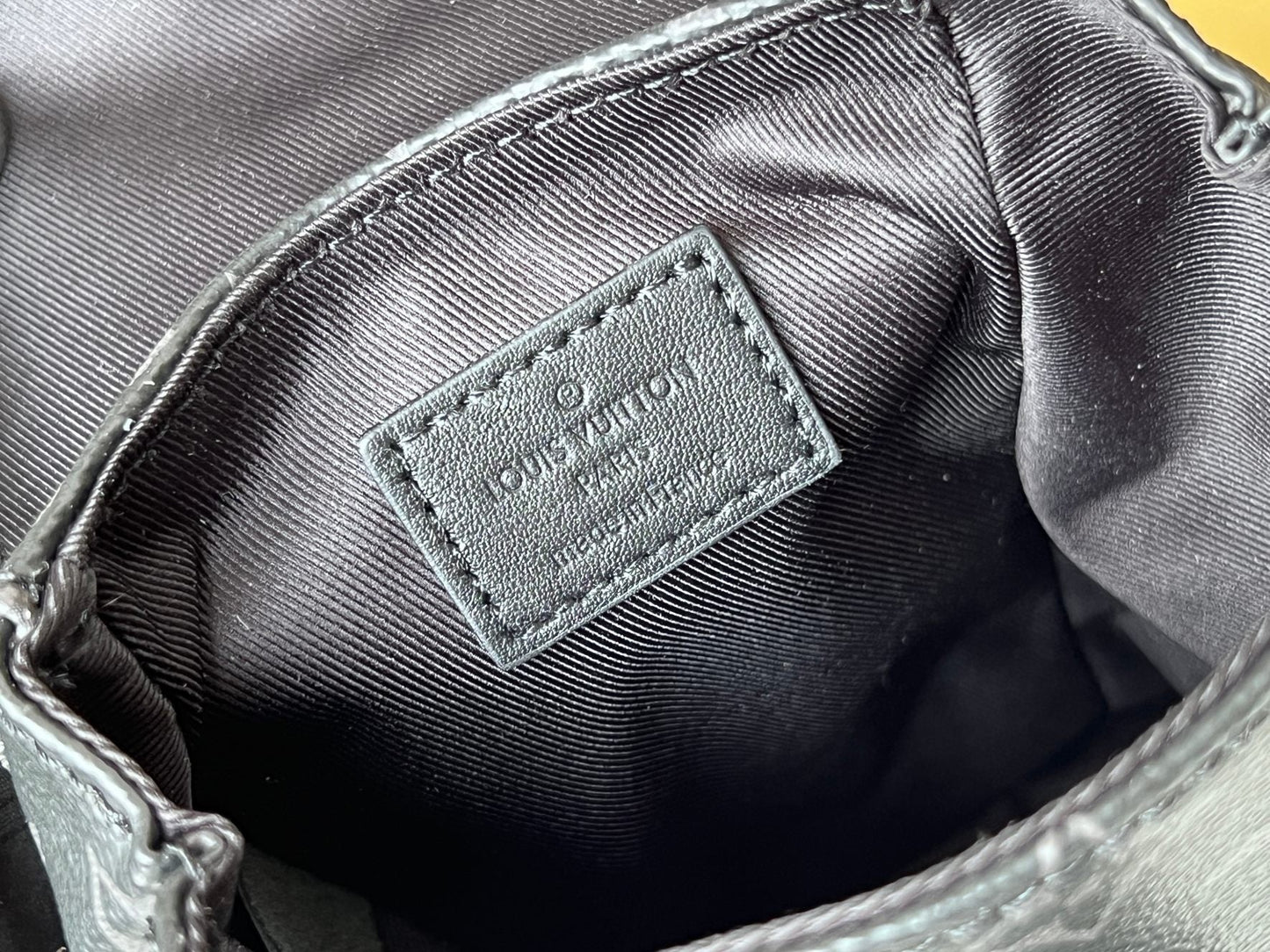 LV 24 Nano Christopher Handbag Black Monogram Eclipse Canvas mysite