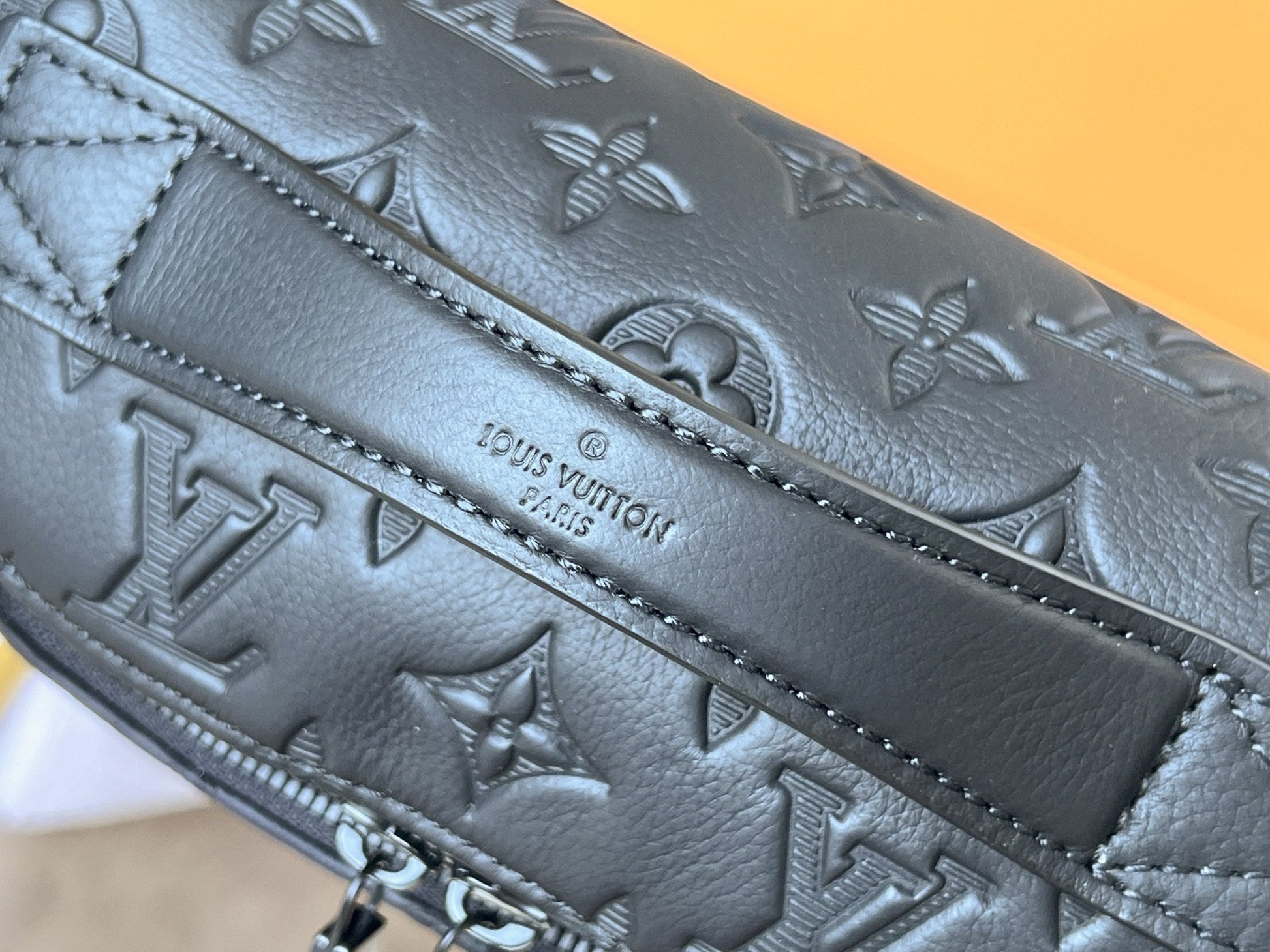 LV Rush Bumbag Black Monogram Shadow calfskin mysite