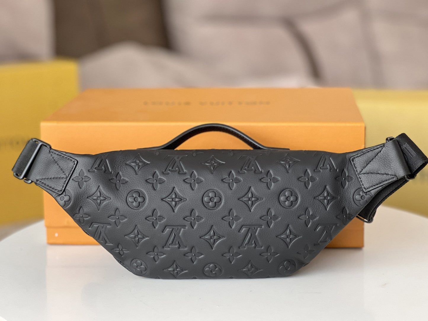 LV Rush Bumbag Black Monogram Shadow calfskin mysite