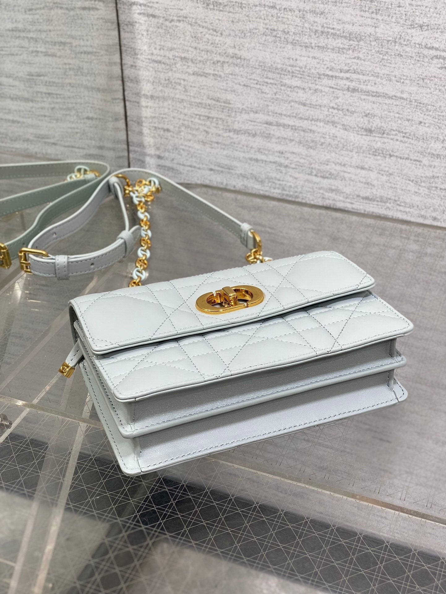 CD Miss Caro 17 Bag Light Blue Calfskin 226496 mysite