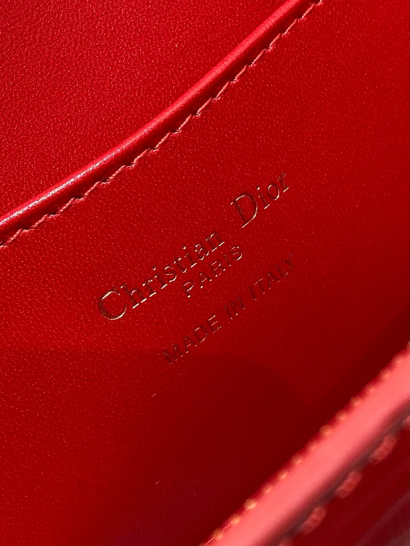 DiorNomad Miss Dior Bag Cherry Red Cowhide 247322