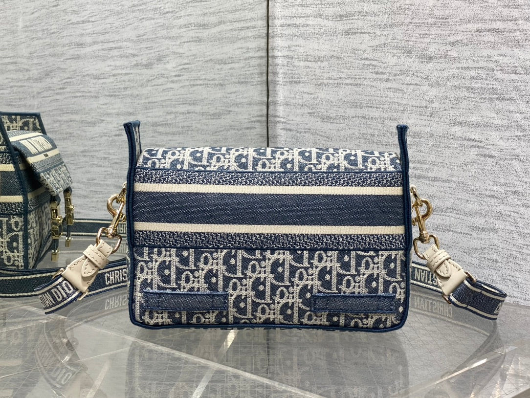 CD Small Diorcamp Bag 23 Blue White Denim mysite
