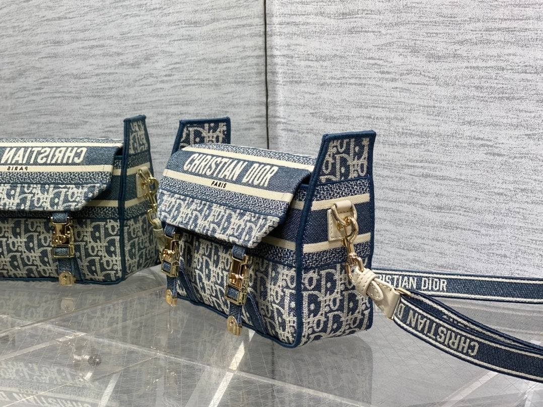 CD Small Diorcamp Bag 23 Blue White Denim mysite