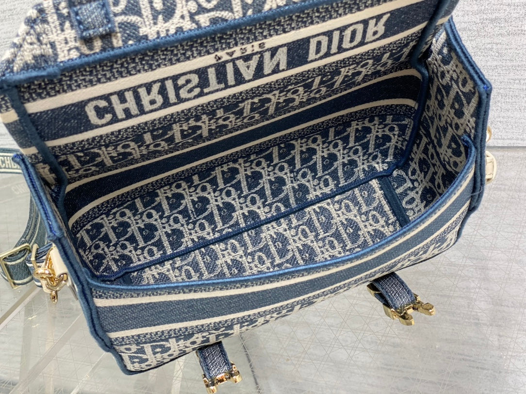 CD Small Diorcamp Bag 23 Blue White Denim mysite