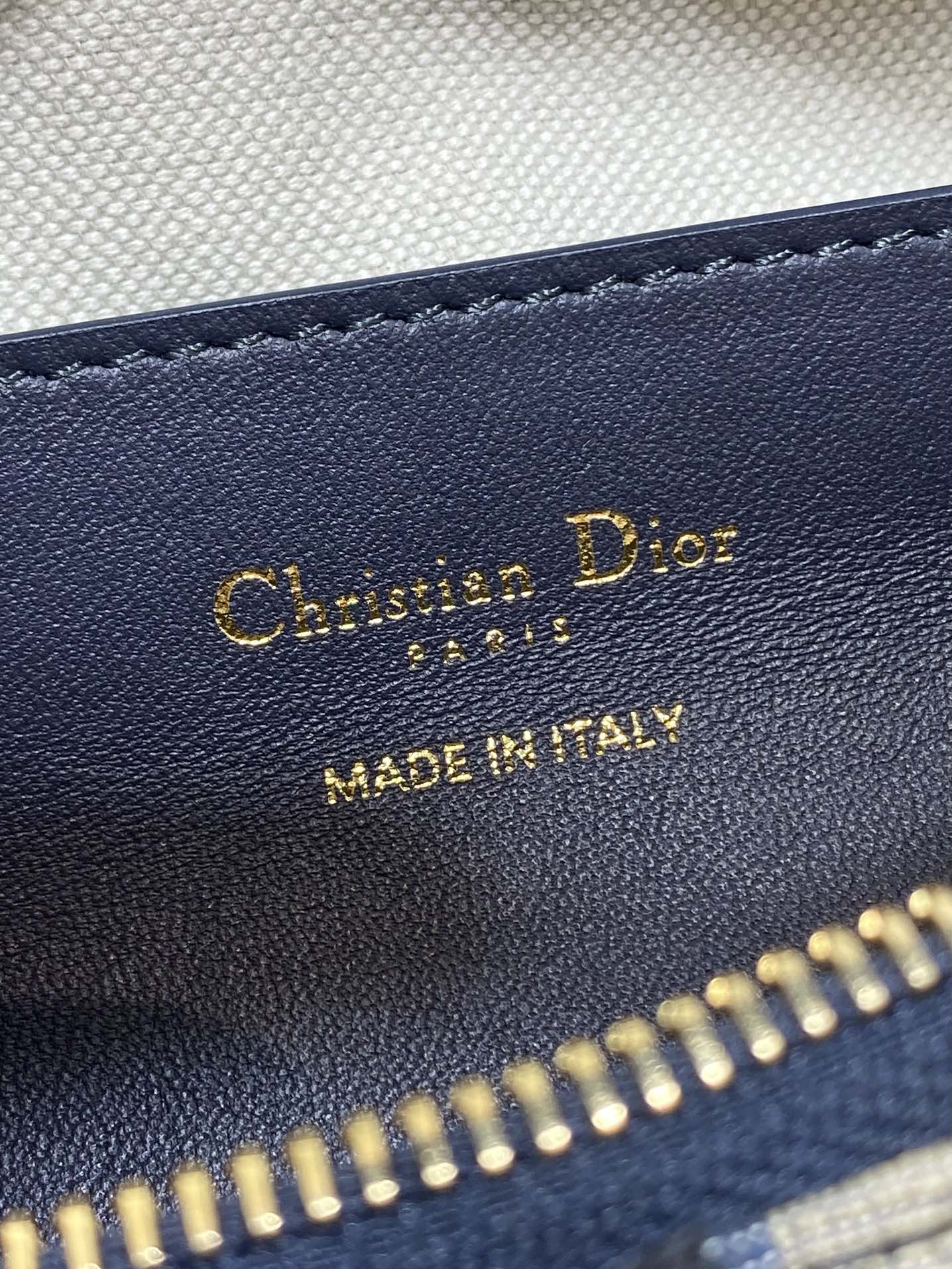 CD Medium Dream Bag 24 Blue Oblique Jacquard and Calfskin mysite