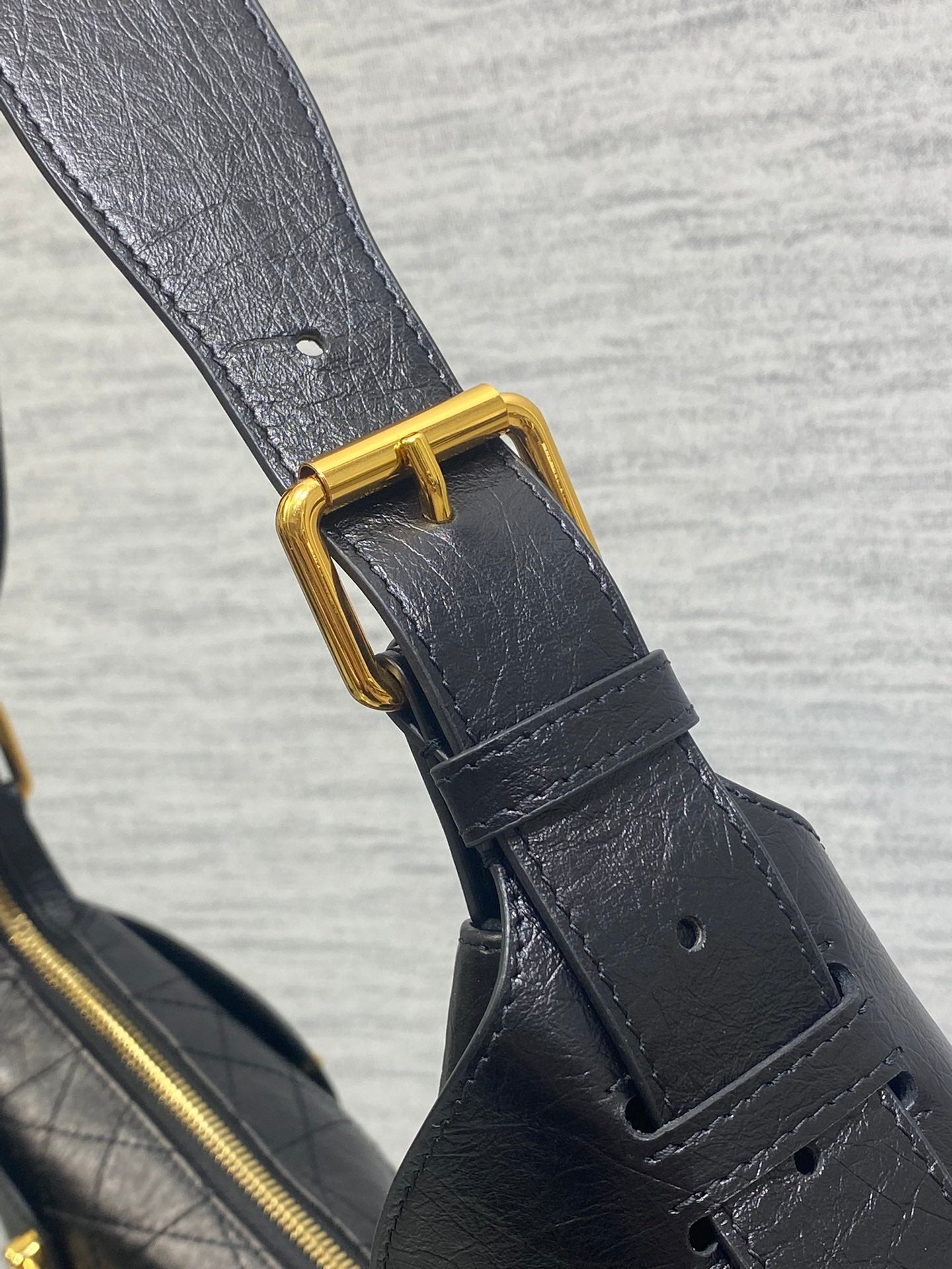 CD VOYAGE handbag 28 Black Crinkled Calfskin mysite