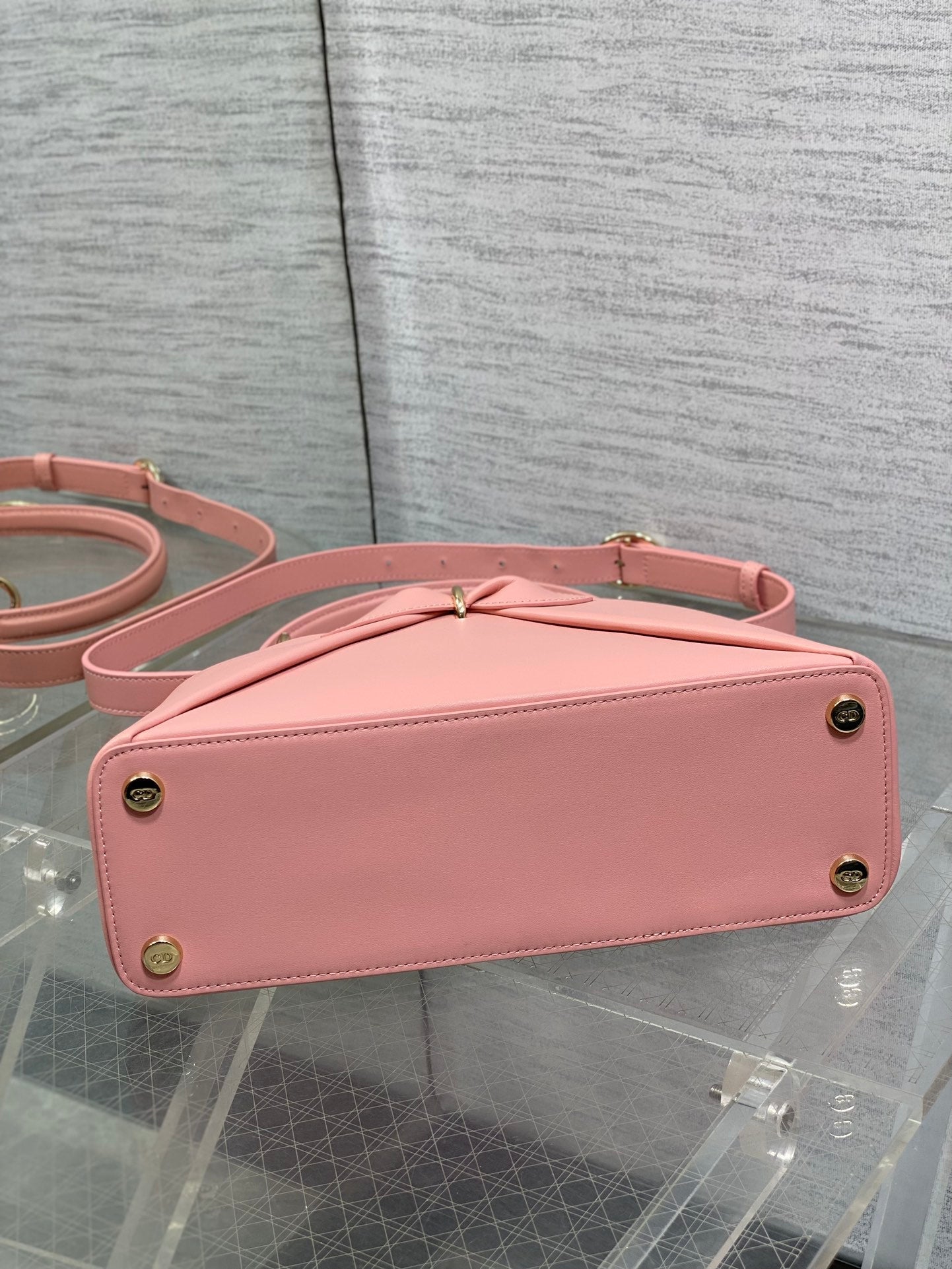 CD 26SS Bow-Adorned Bag Blush Pink Calfskin 272507 mysite