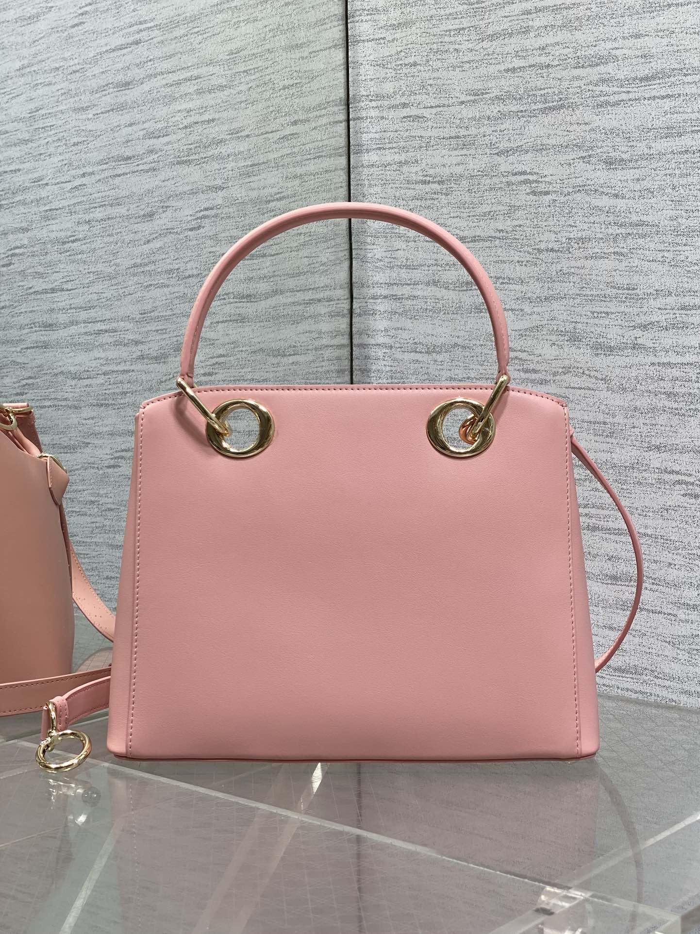 CD 26SS Bow-Adorned Bag Blush Pink Calfskin 272507 mysite