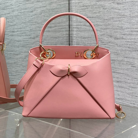 CD 26SS Bow-Adorned Bag Blush Pink Calfskin 272507 mysite