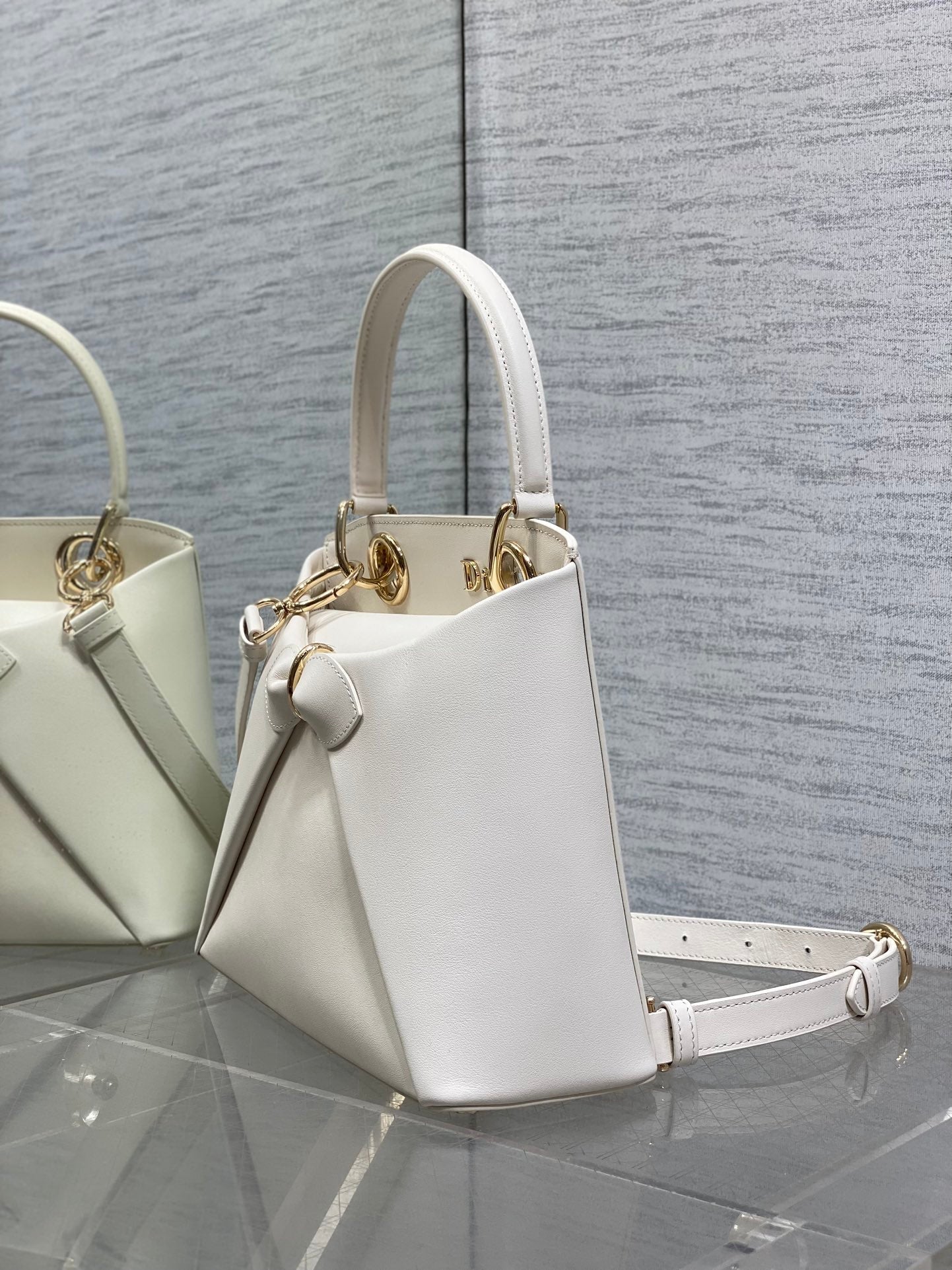 CD 26SS Bow-Adorned Bag White Calfskin 272515 mysite