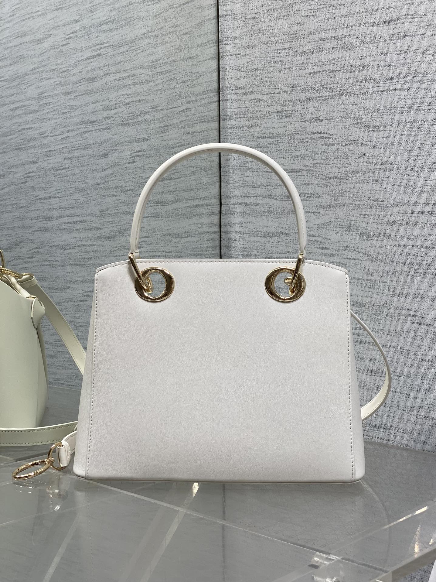 CD 26SS Bow-Adorned Bag White Calfskin 272515 mysite