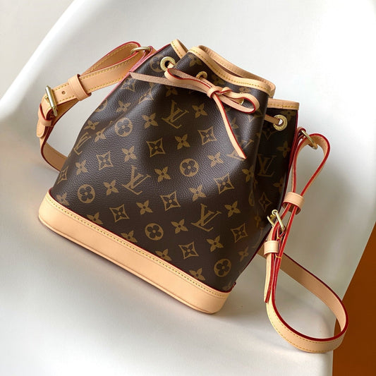 LV Noé BB Bag 22cm Brown Beige Monogram Canvas & Cowhide mysite