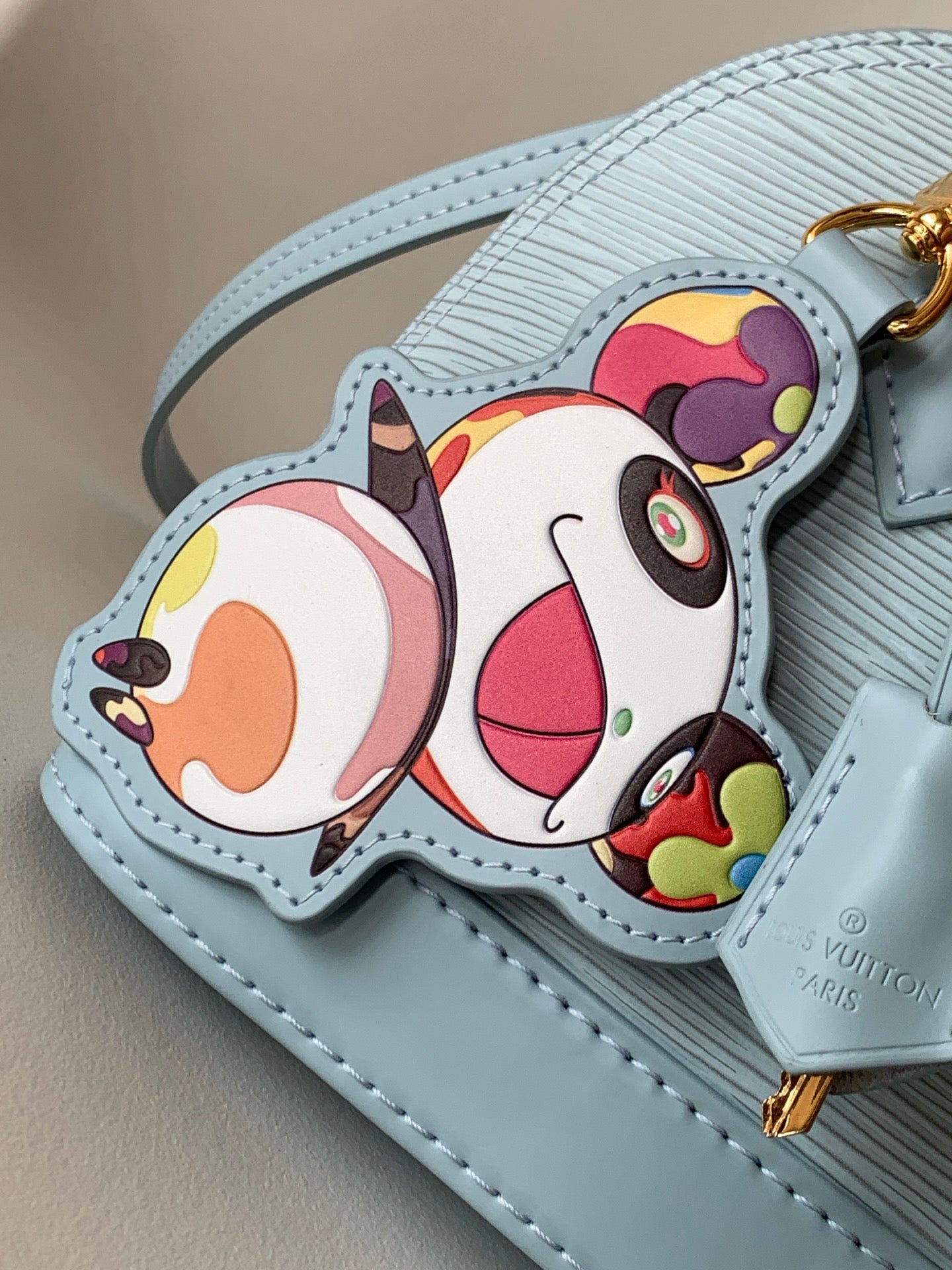 LV x TM Alma BB M13670 Handbag 23.5cm Light Blue Epi Grained Cowhide mysite