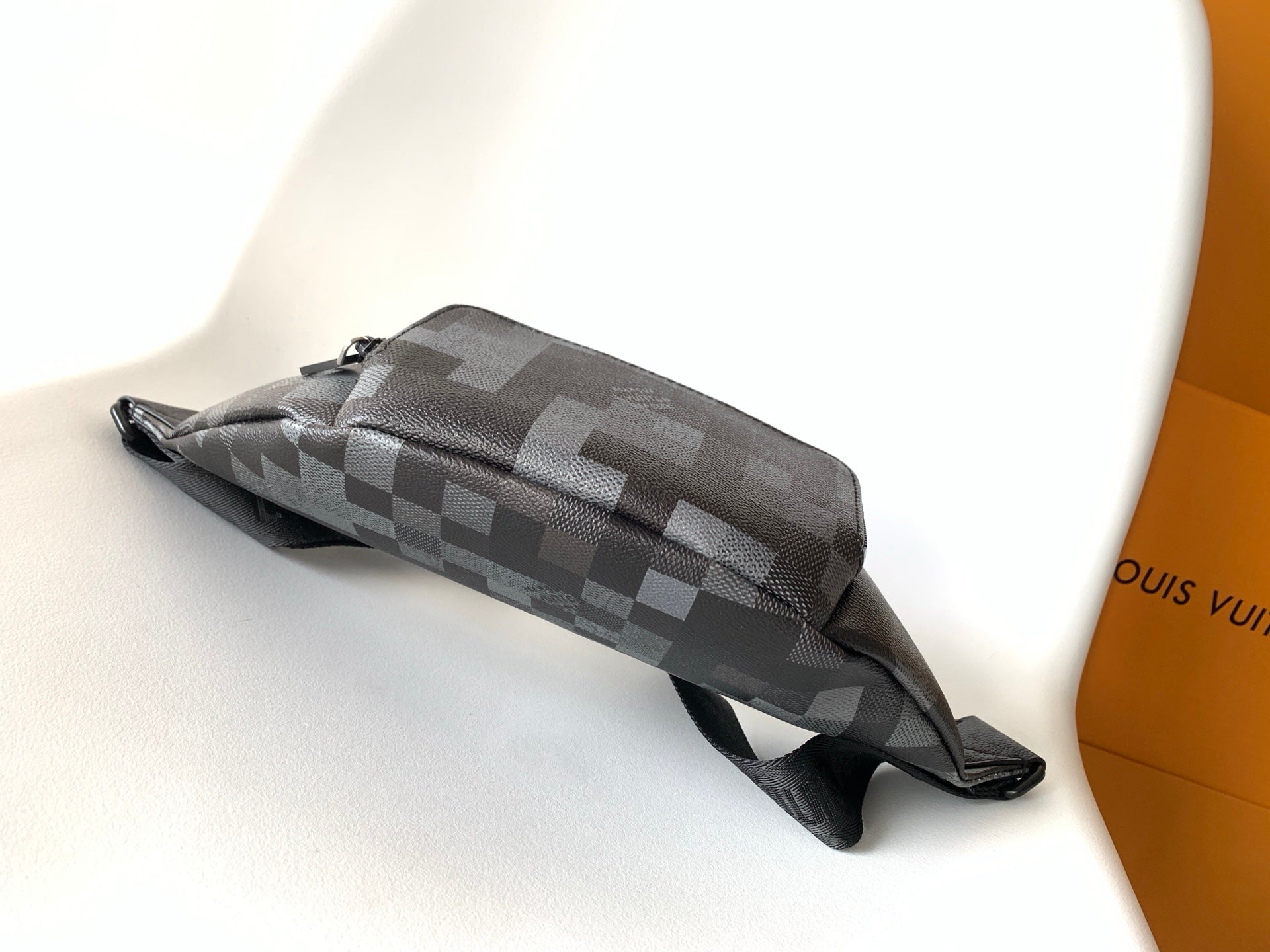 LV M14920 Rush Bumbag Black Damoflage Black Canvas & Cowhide mysite