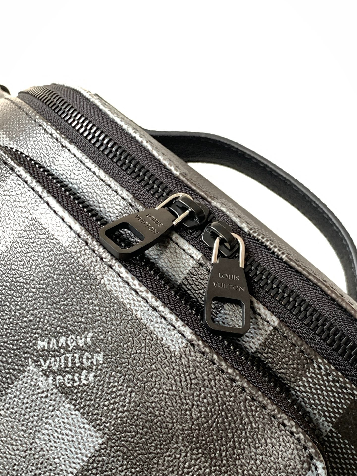 LV M14920 Rush Bumbag Black Damoflage Black Canvas & Cowhide mysite