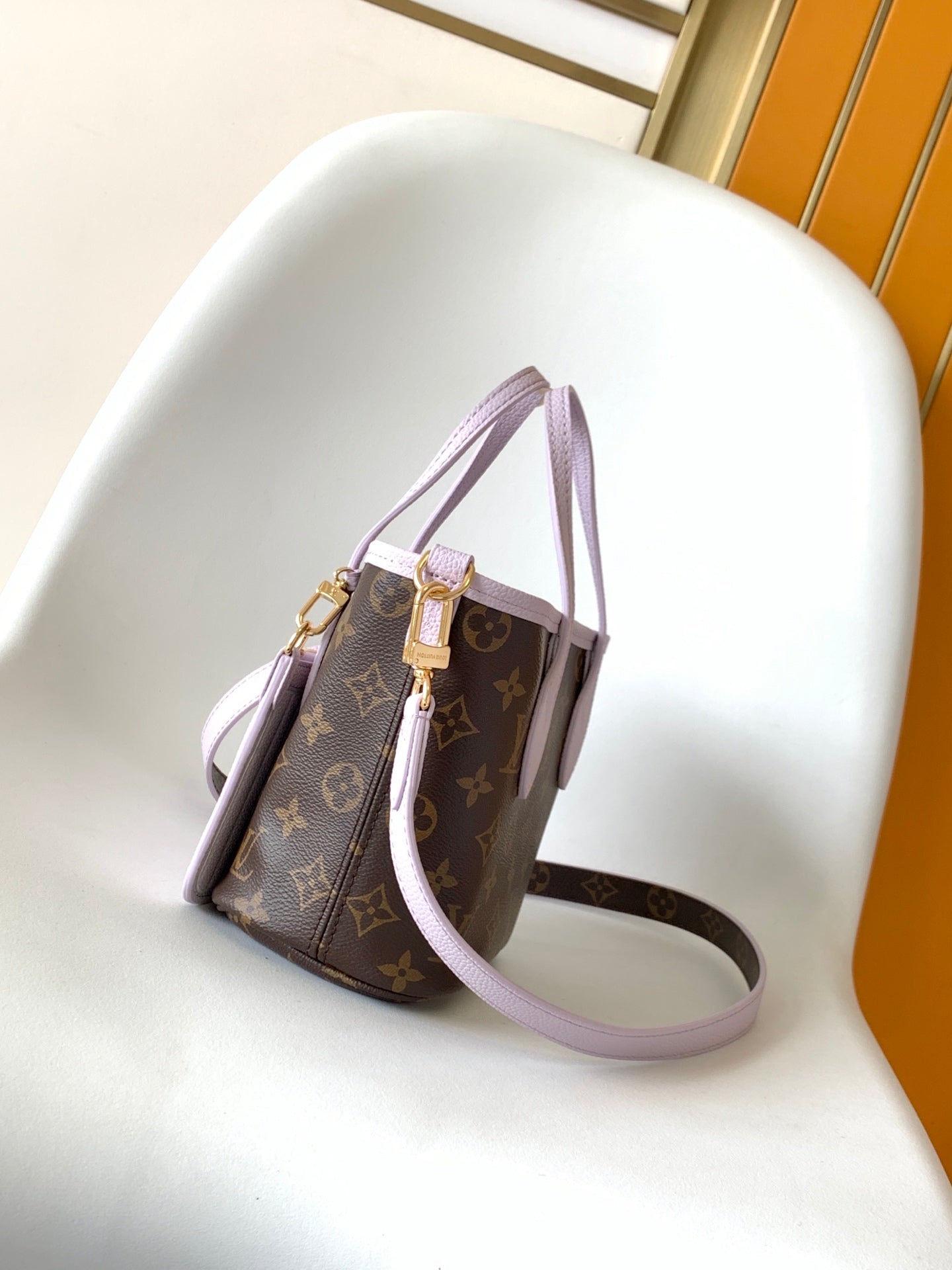 Neverfull 24 Bandoulière Inside Out BB Misty Lilac Calfskin mysite