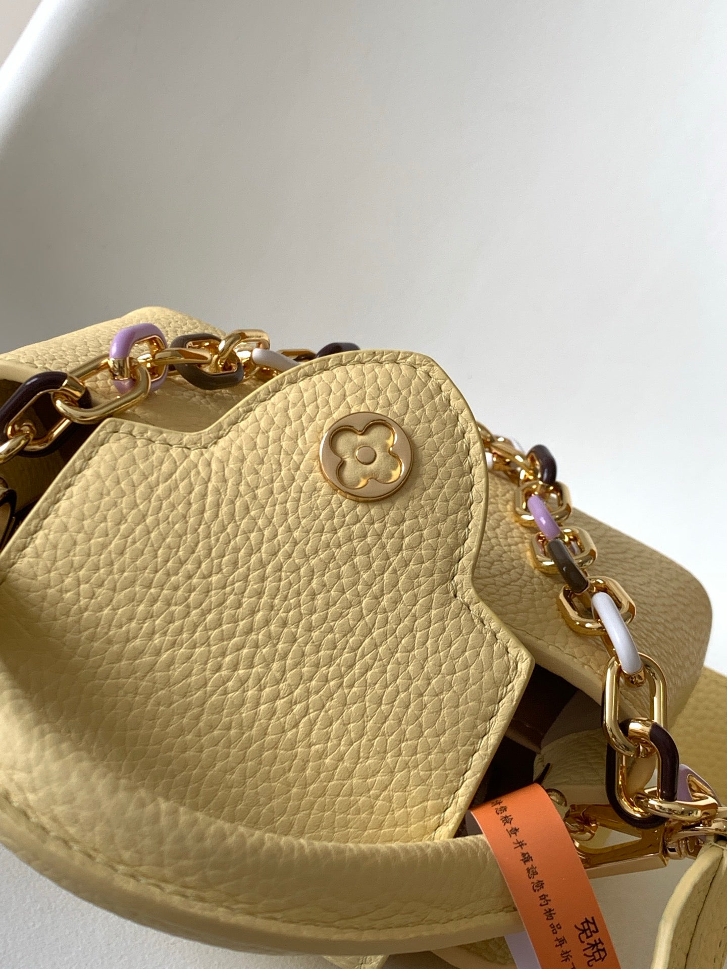 LV Capucine Mini Bag 21cm Beige Gold Taurillon cowhide mysite