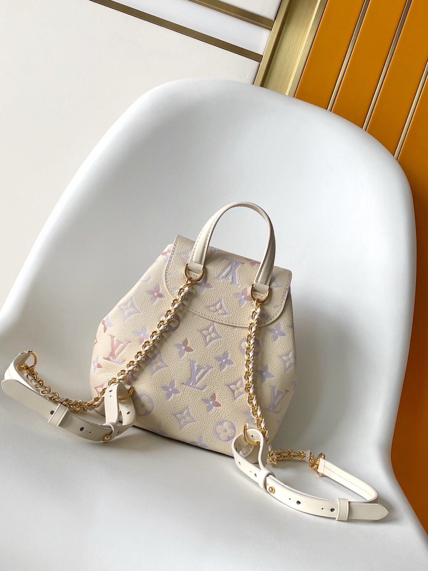 LV M15113 Backpack Monogram Embossed Cowhide Dream Cream GHW mysite