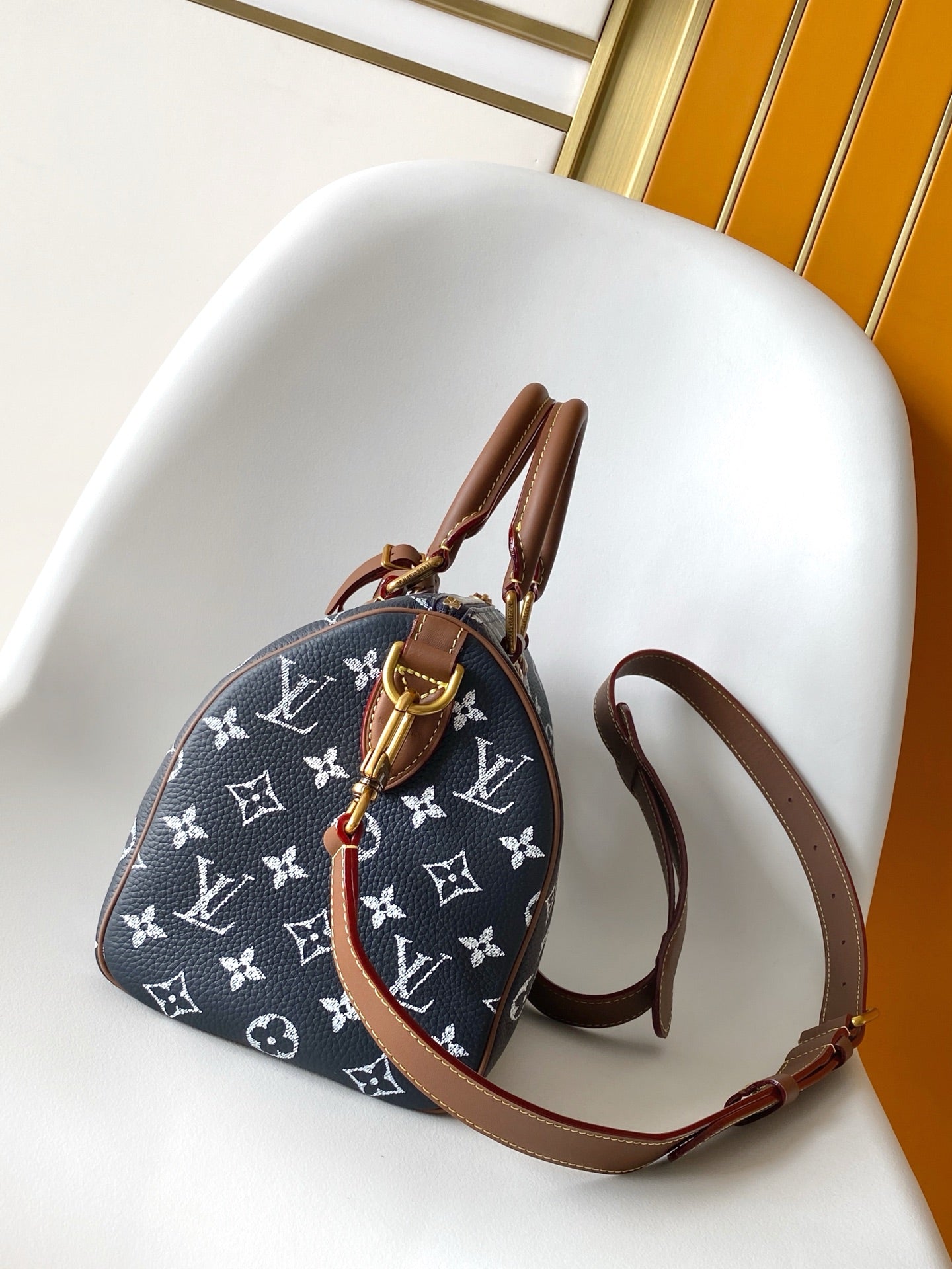 LV Speedy P9 Bandoulière 25cm Monogram Calfskin GHW mysite