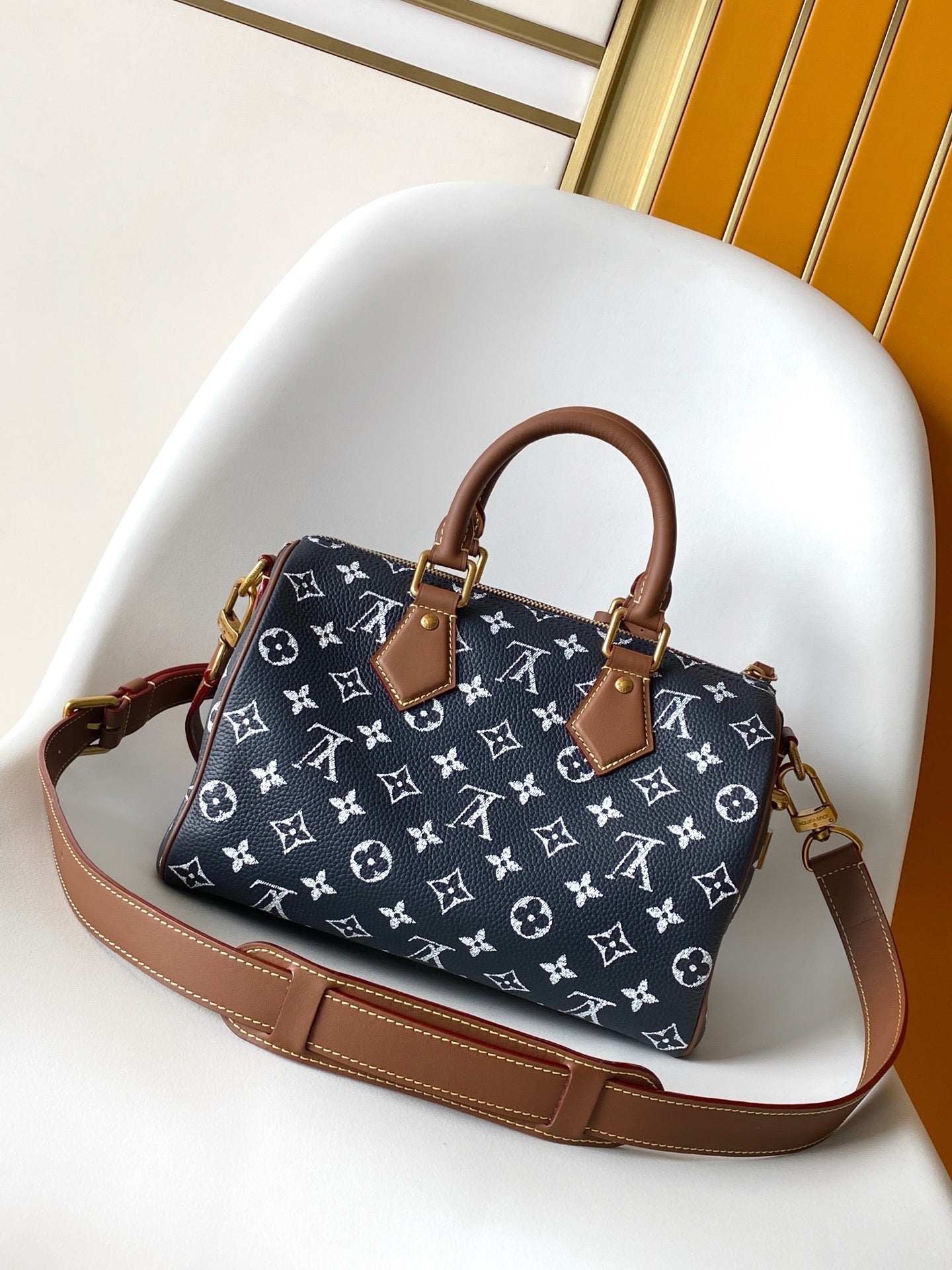 LV Speedy P9 Bandoulière 25cm Monogram Calfskin GHW mysite