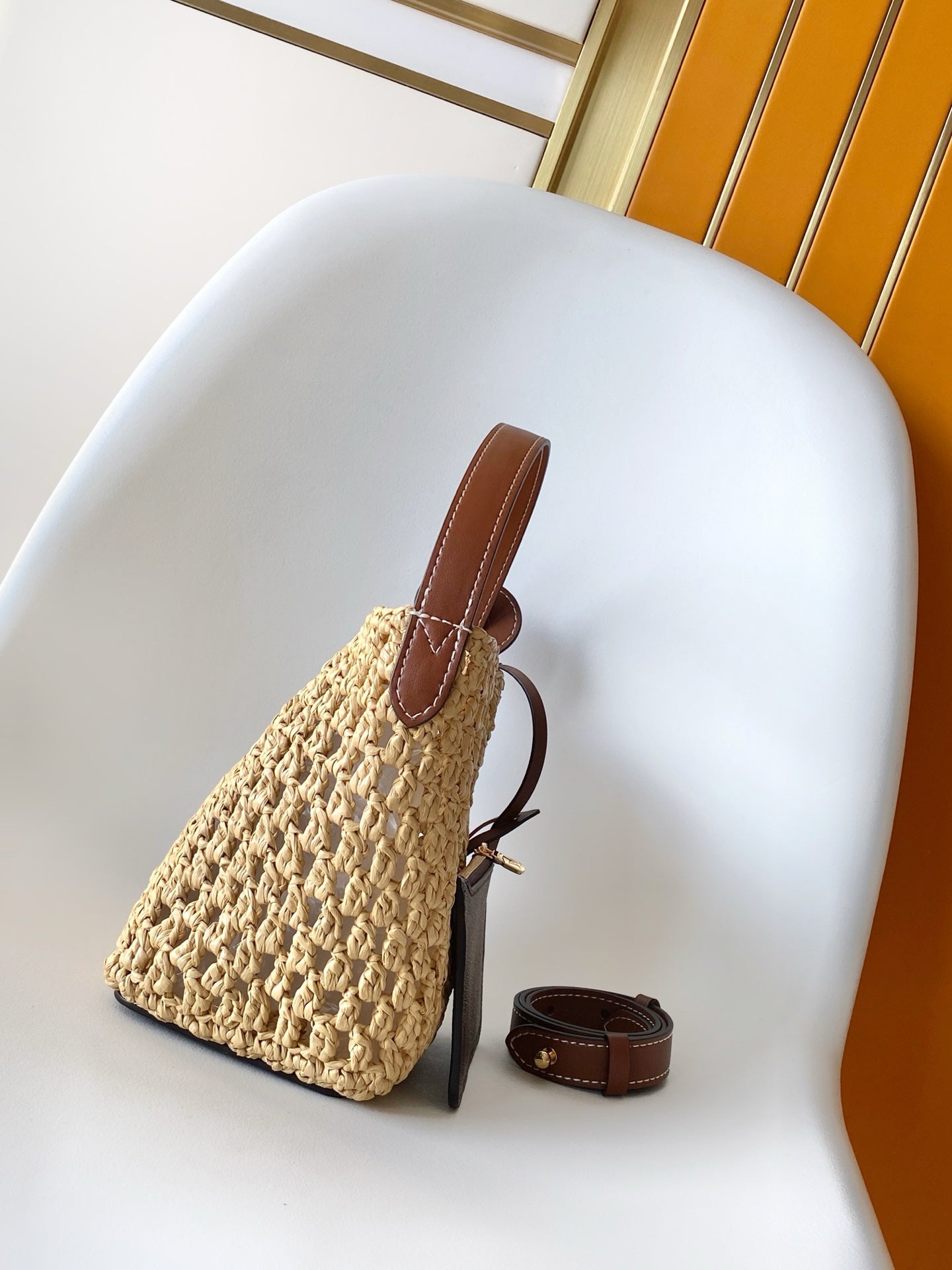 LV M14217 All In BB 16cm Brown Raffia & Cowhide-leather trim mysite