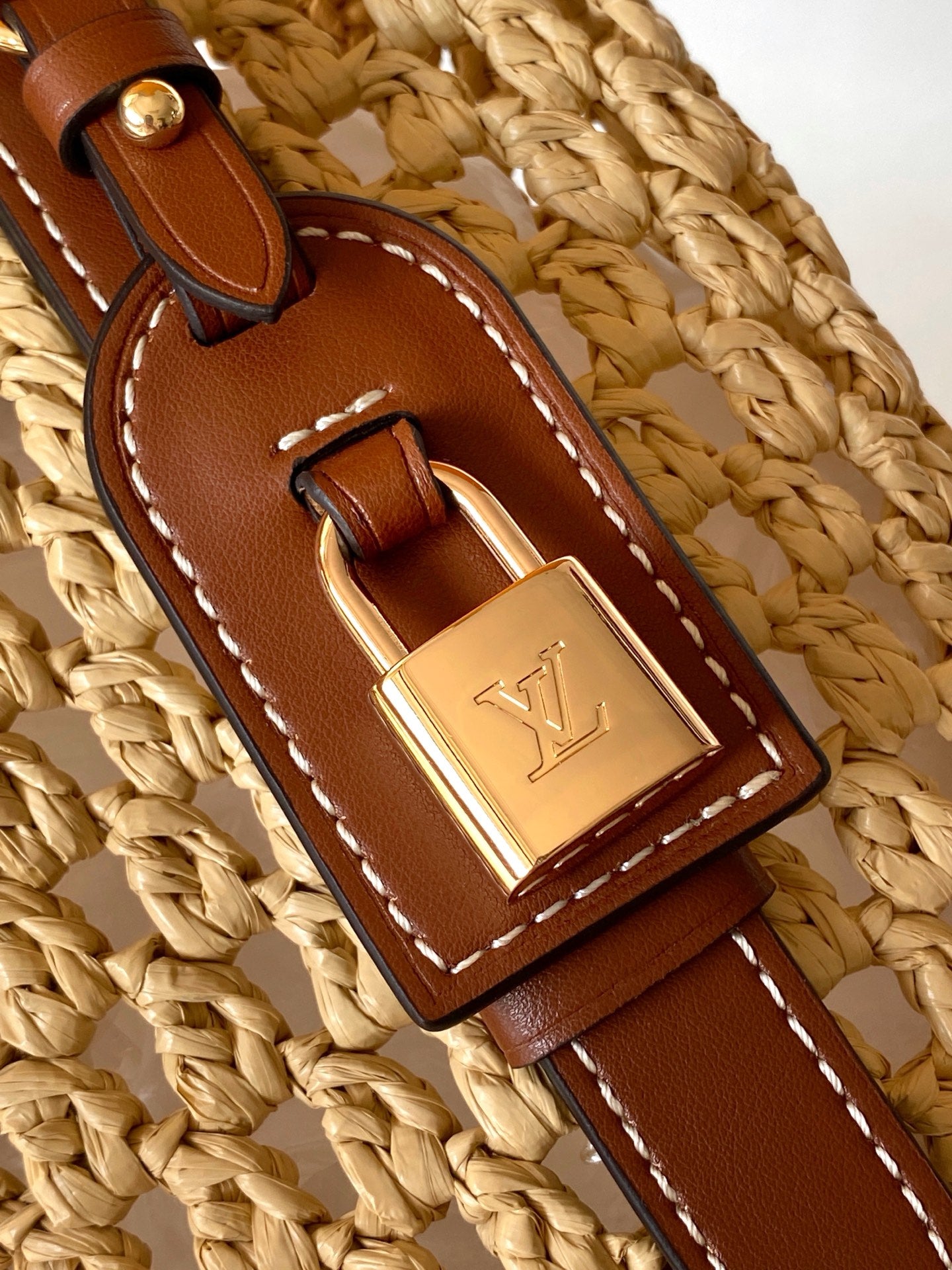 LV M14217 All In BB 16cm Brown Raffia & Cowhide-leather trim mysite