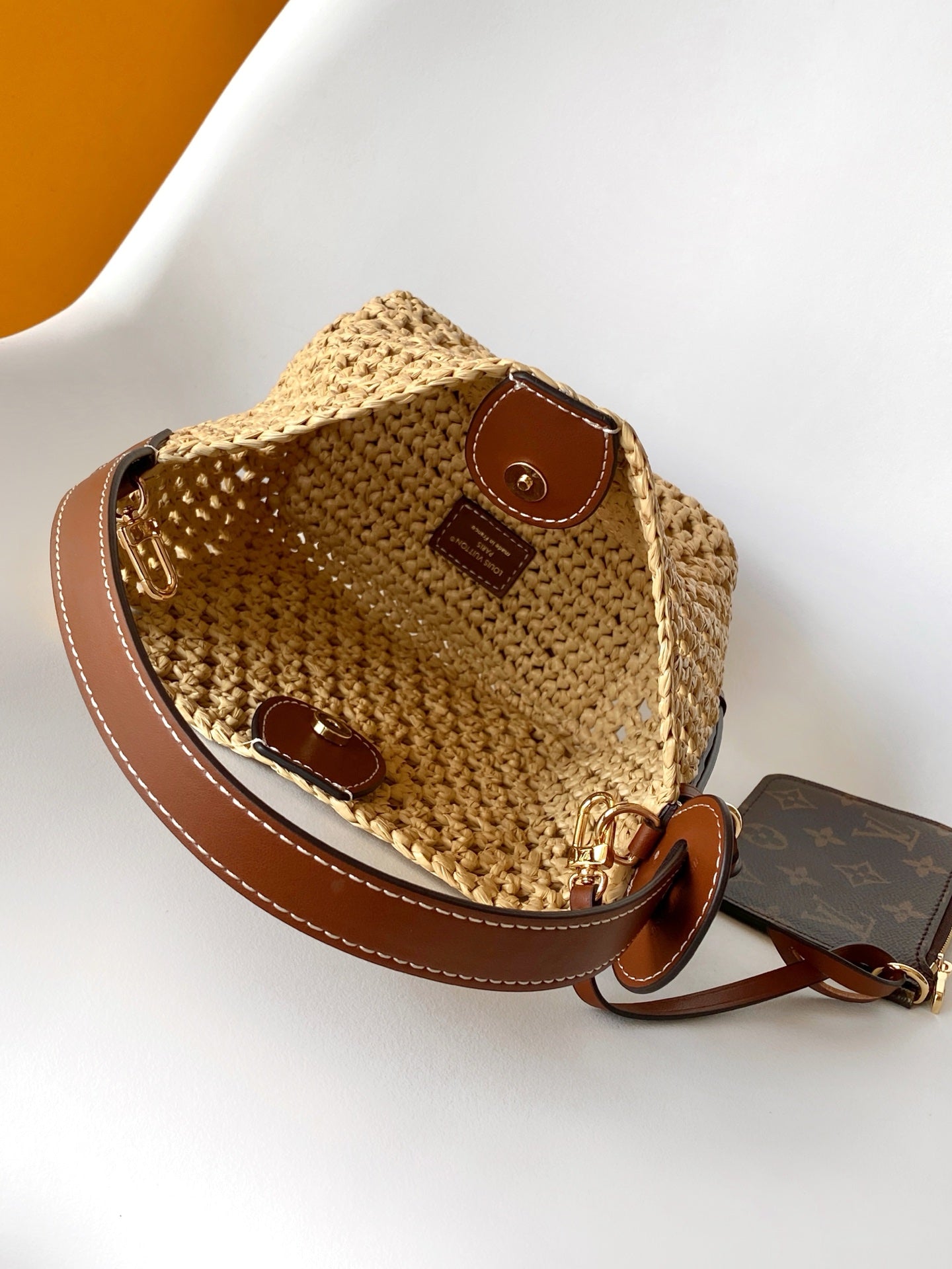 LV M14217 All In BB 16cm Brown Raffia & Cowhide-leather trim mysite