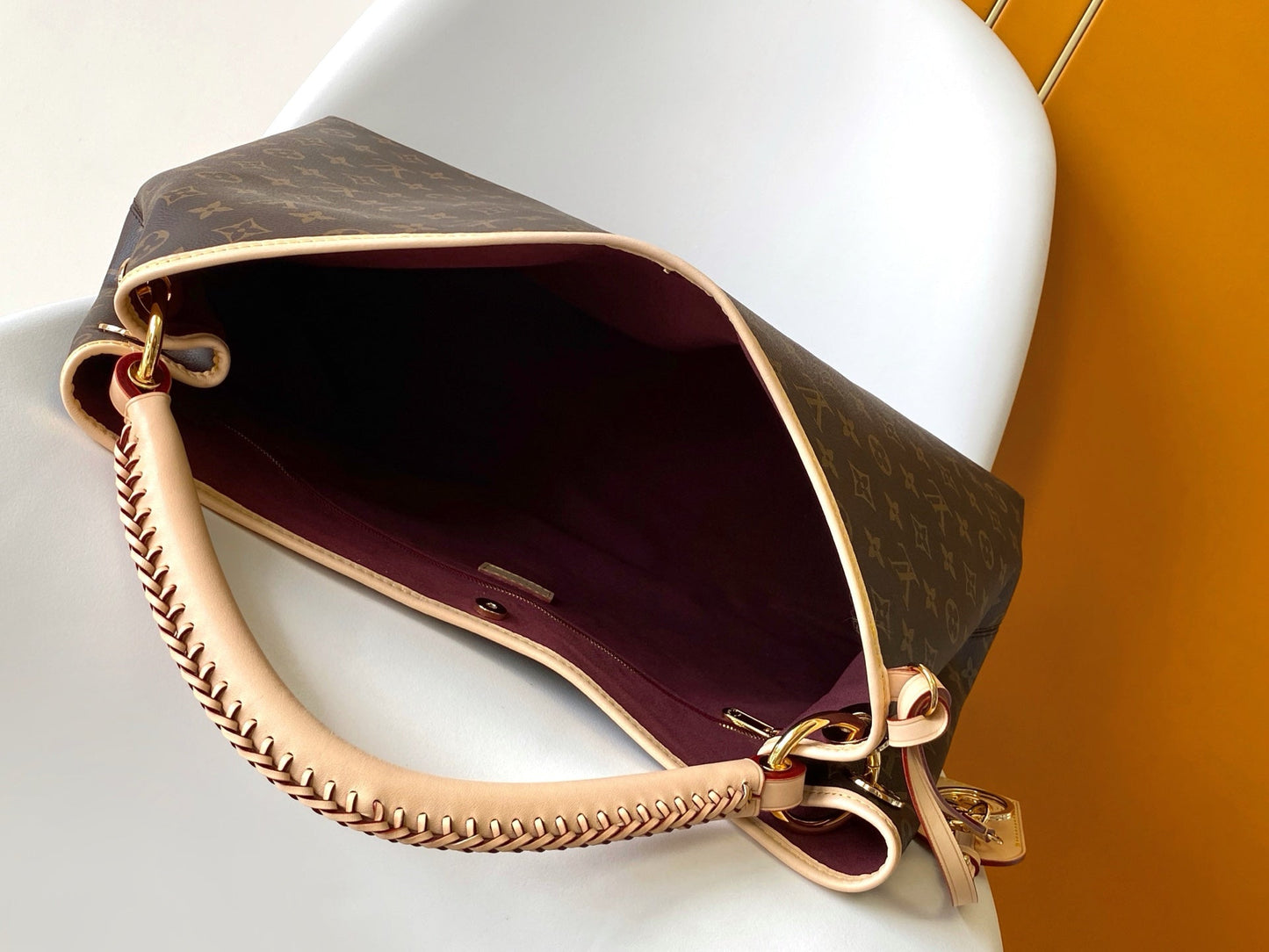 LV Again Handbag 53cm Brown Monogram Canvas & Cowhide mysite