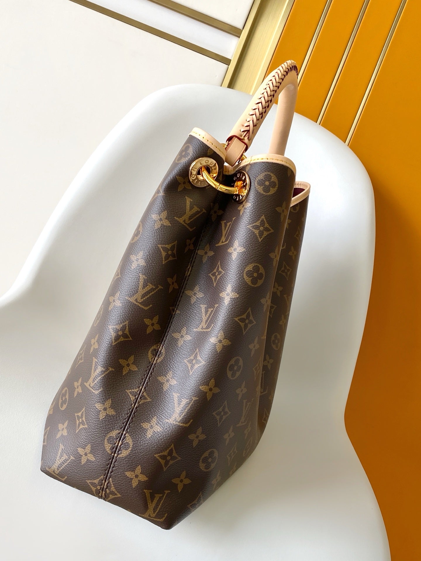 LV Again Handbag 53cm Brown Monogram Canvas & Cowhide mysite