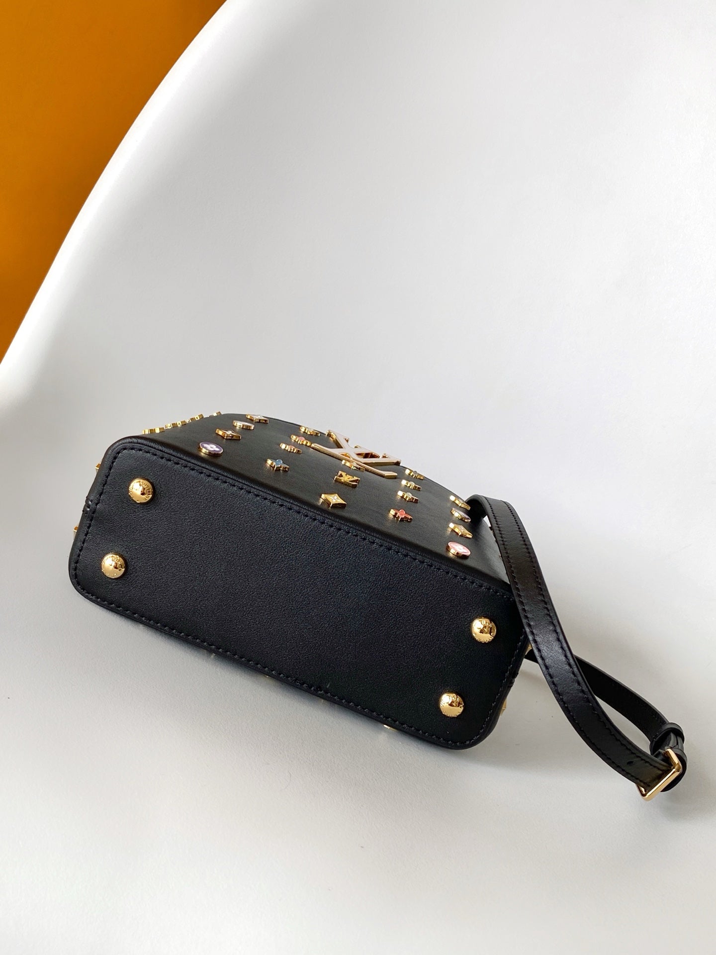 LV x TM Capucines Mini 21cm Black Taurillon Cowhide & Metallic Studs GHW mysite