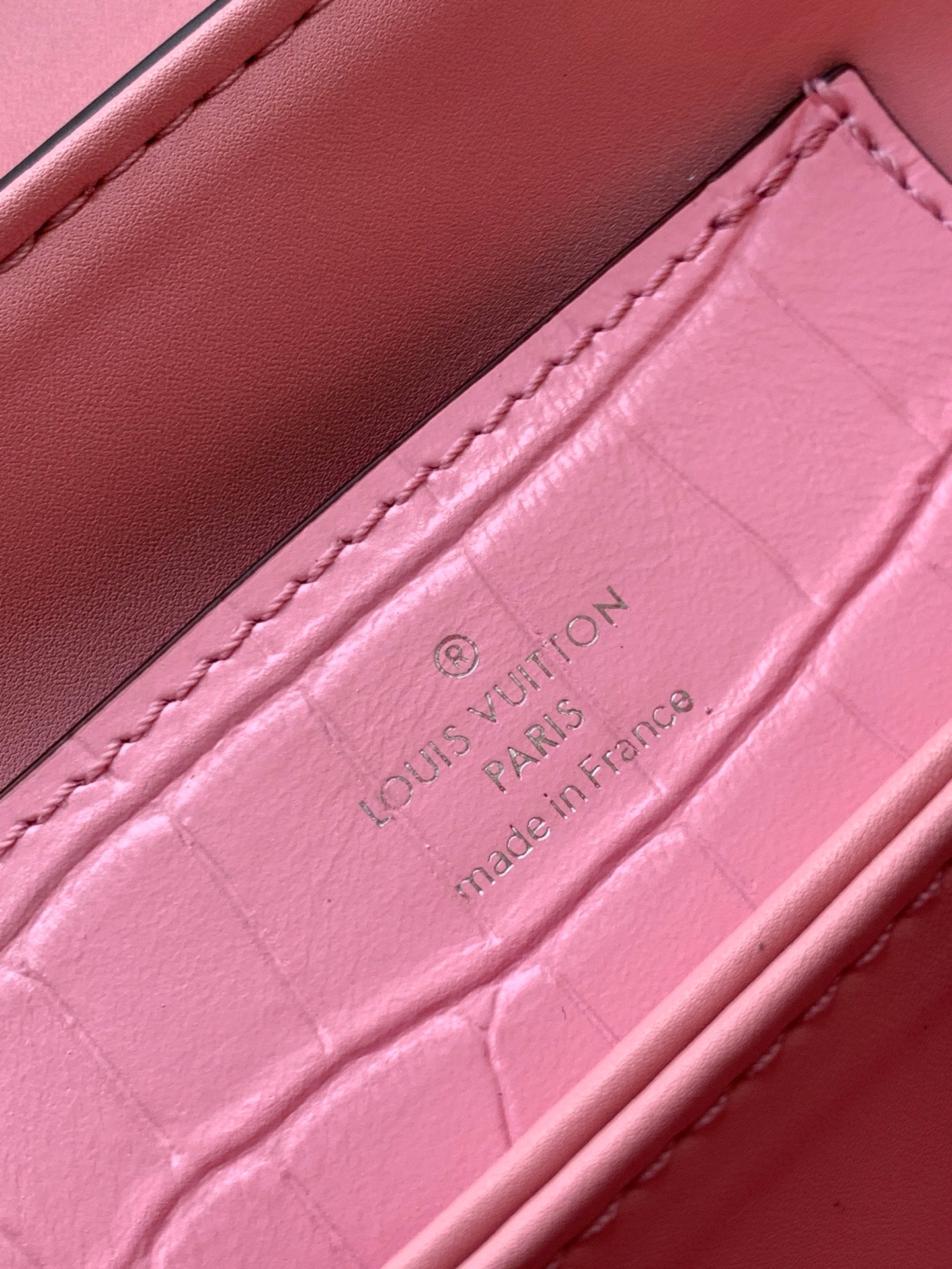 LV 25s Rose Des Vents Handbag 27cm Pink Crocodile Metal HW mysite