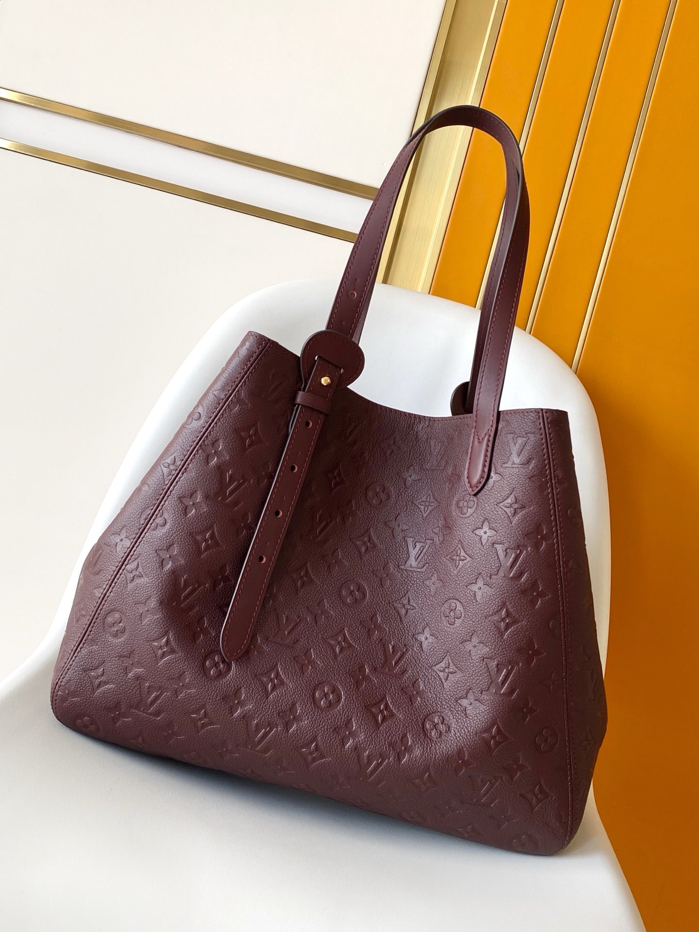 LV All In One PM Burgundy Embossed Monogram Empreinte Cowhide 268416 mysite