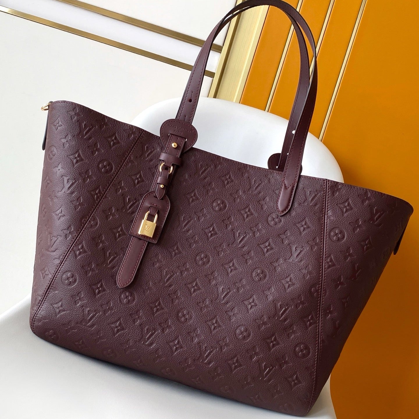 LV All In One PM Burgundy Embossed Monogram Empreinte Cowhide 268416 mysite